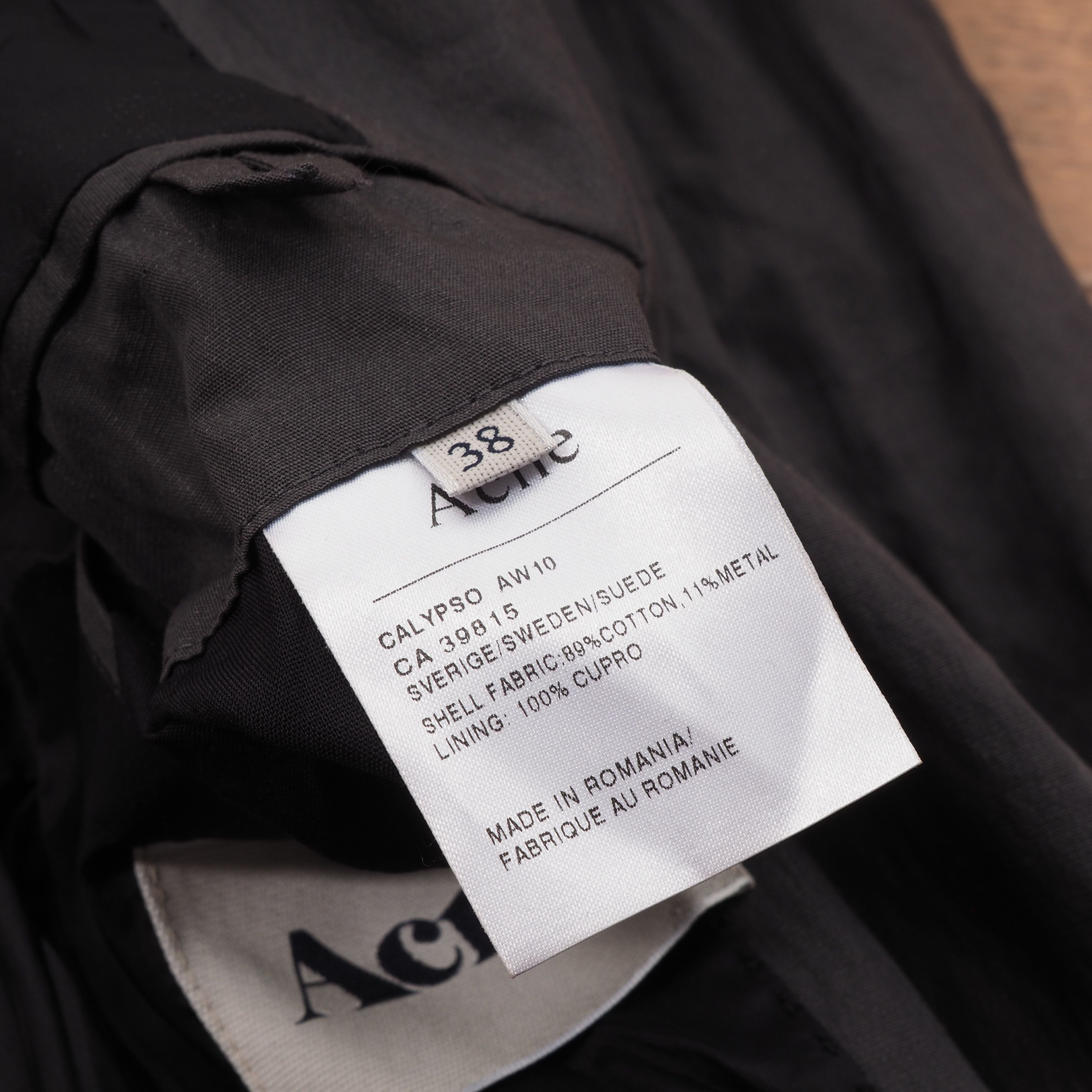 Acne Studios Acne Studios Black Cotton-Metal Belted Blazer Jacket Size M / US 6-8 / IT 42-44 - 7 Thumbnail