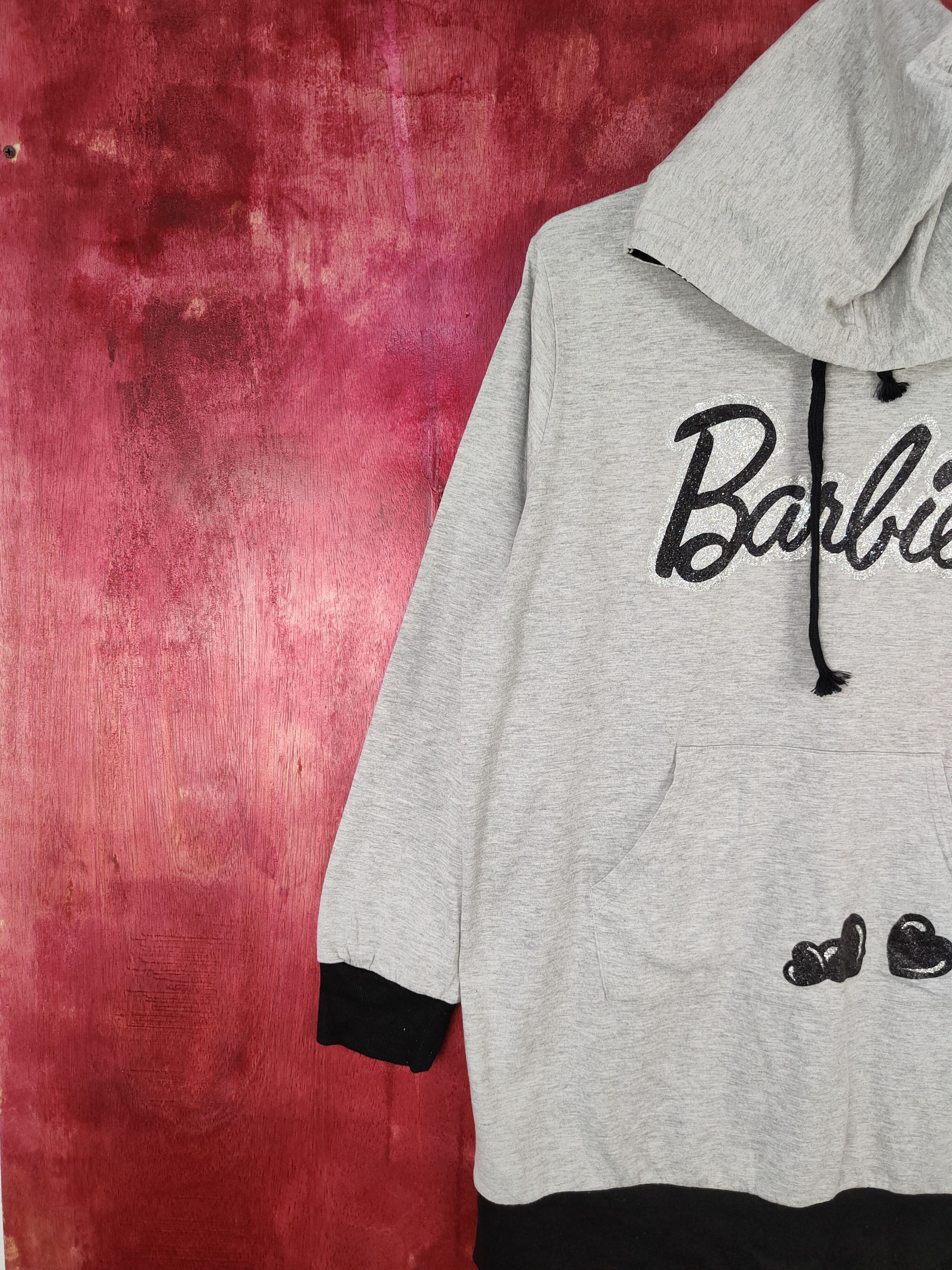 Cartoon Network Barbie Gray Hoodie Sweatshirt vintage cartoon #5764 Size XL / US 12-14 / IT 48-50 - 3 Thumbnail