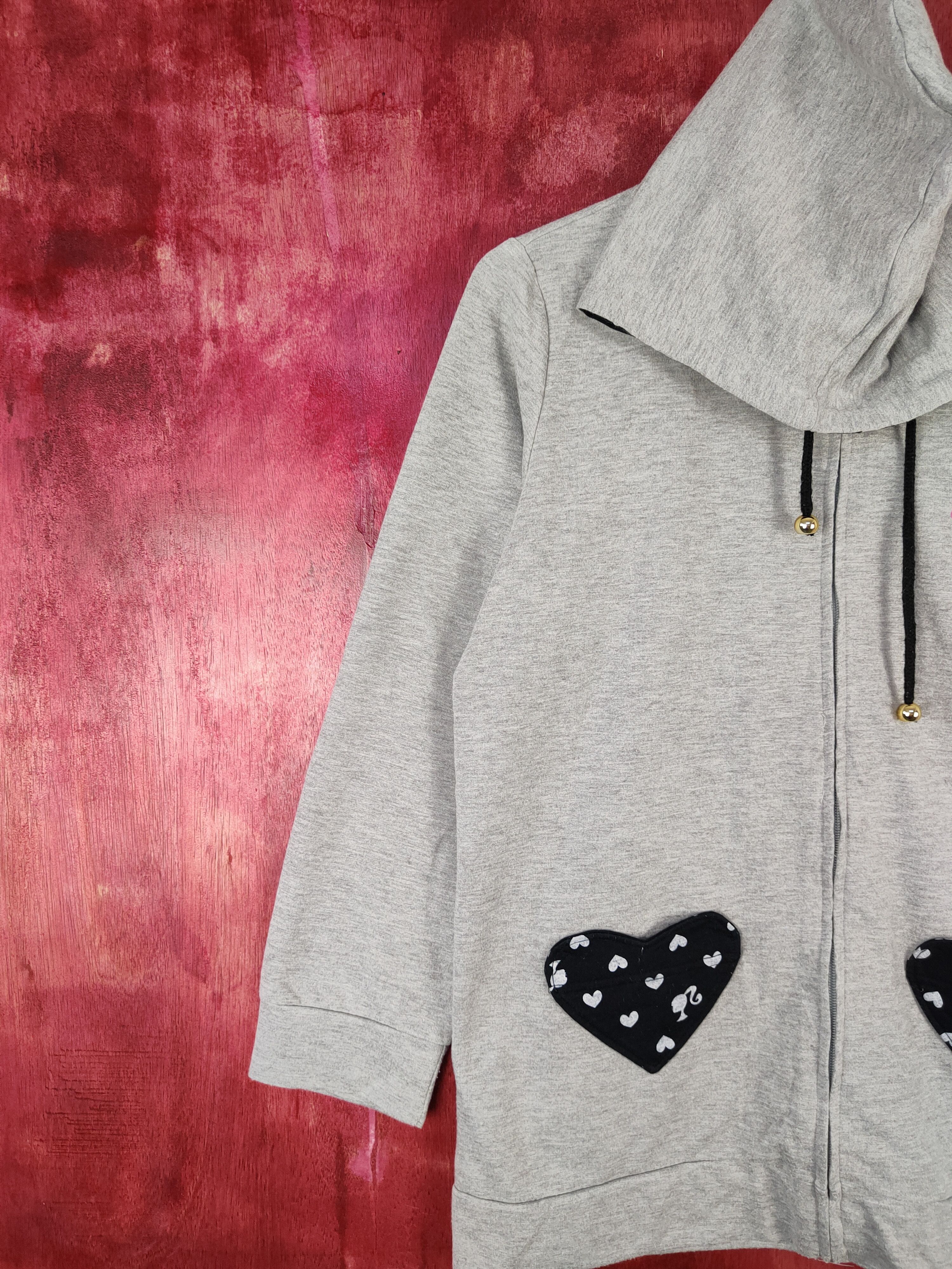City Streets × Japanese Brand Barbie Gray Hoodie Sweater #5765 Size M / US 6-8 / IT 42-44 - 3 Thumbnail