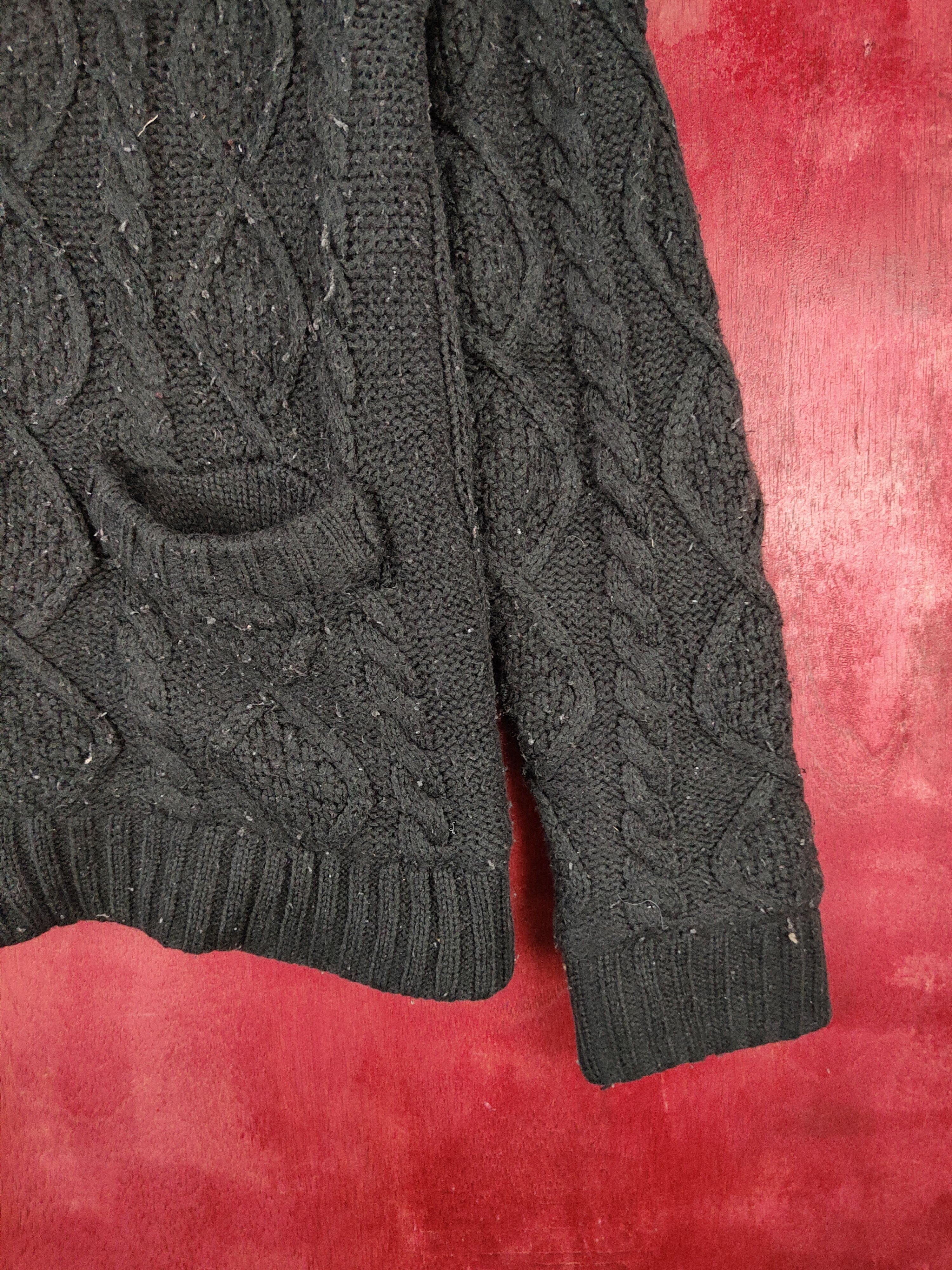 Aran Isles Knitwear Pinc Ponc Black Knitwear Hoodie Sweater #5908 Size L / US 10 / IT 46 - 7 Thumbnail