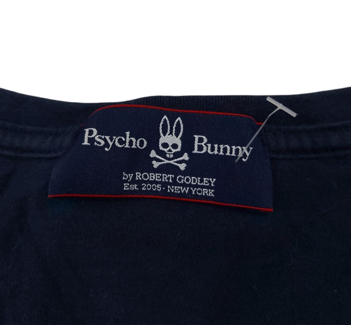 Designer × Psycho Bunny RARE! PSYCHO BUNNY ROBERT GODLEY LOGO POCKET TEE Size US L / EU 52-54 / 3 - 8 Thumbnail