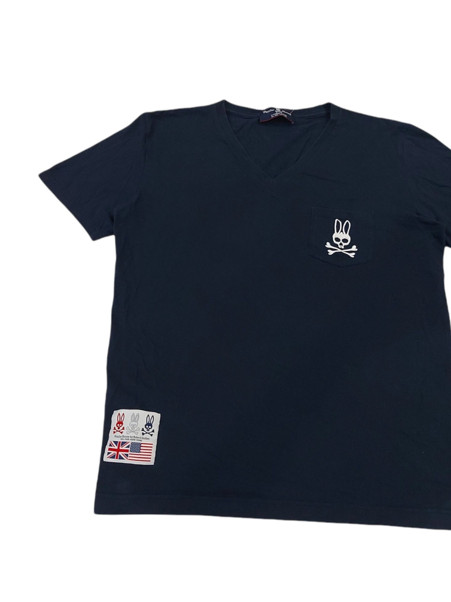 Designer × Psycho Bunny RARE! PSYCHO BUNNY ROBERT GODLEY LOGO POCKET TEE Size US L / EU 52-54 / 3 - 3 Thumbnail