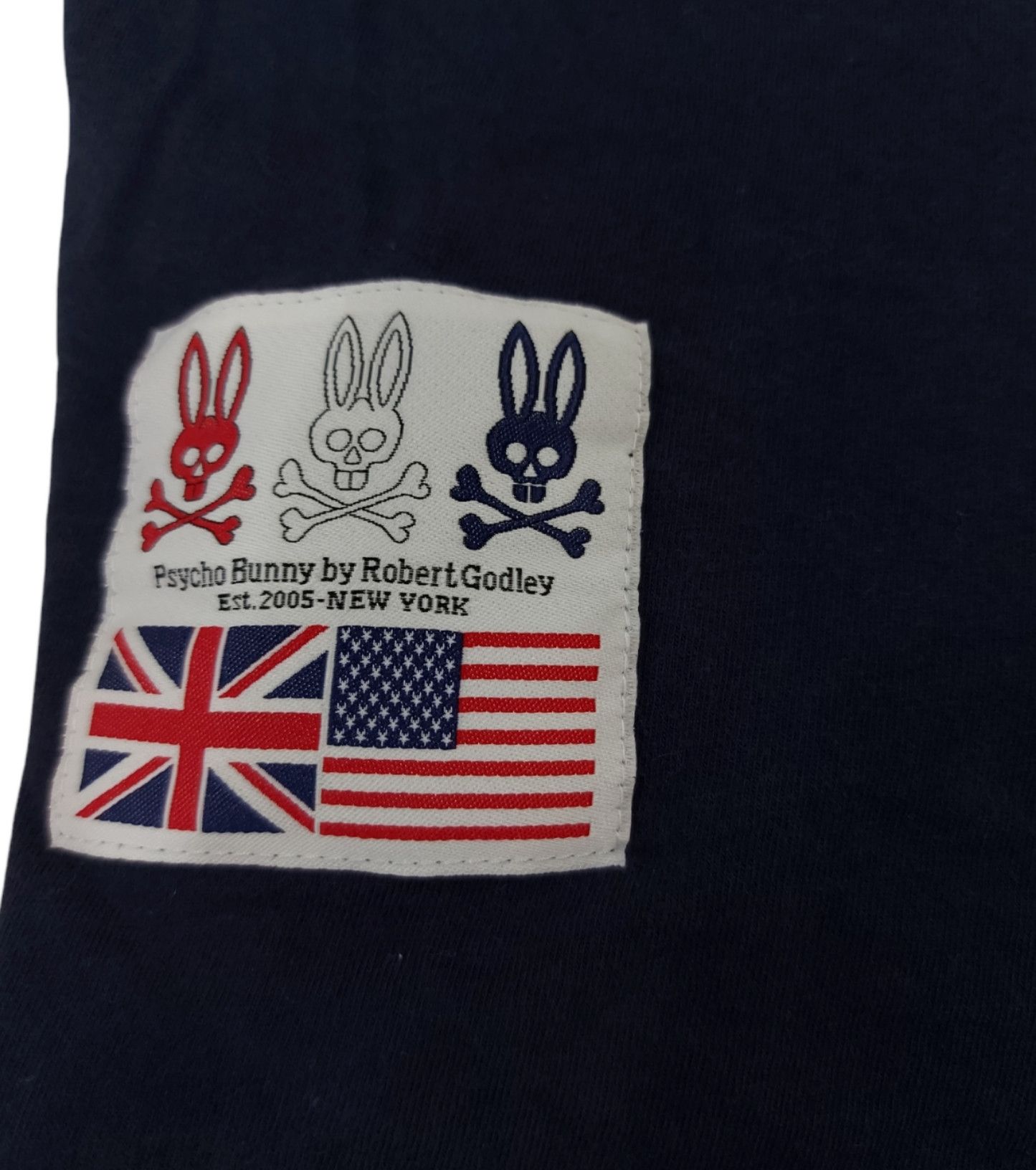 Designer × Psycho Bunny RARE! PSYCHO BUNNY ROBERT GODLEY LOGO POCKET TEE Size US L / EU 52-54 / 3 - 5 Thumbnail