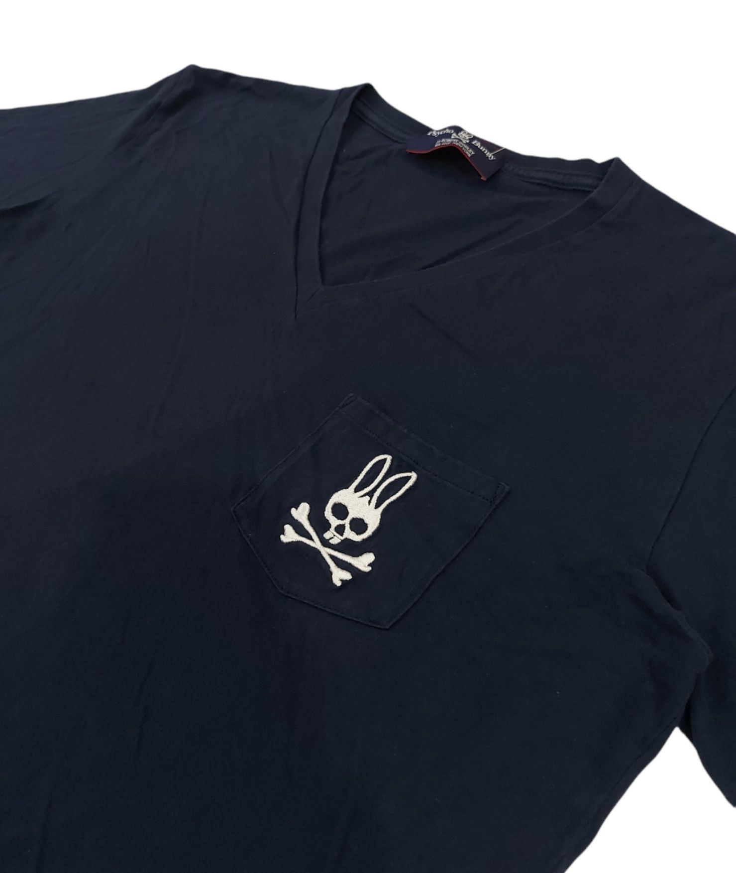 Designer × Psycho Bunny RARE! PSYCHO BUNNY ROBERT GODLEY LOGO POCKET TEE Size US L / EU 52-54 / 3 - 6 Thumbnail