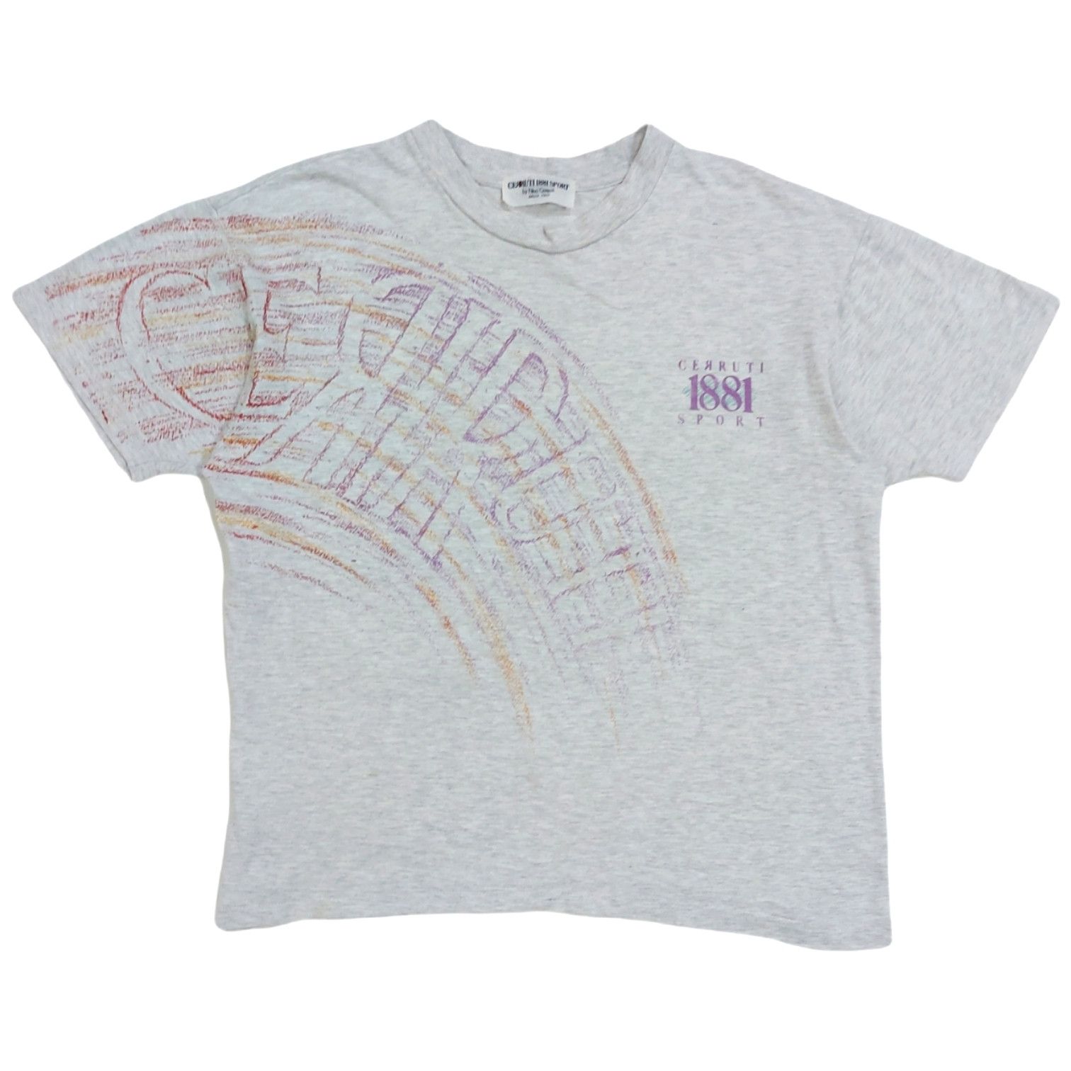 Cerruti 1881 × Designer RARE! VTG CERRUTTI 1881 BIG LOGO FULL PRINT Size US L / EU 52-54 / 3 - 1 Thumbnail