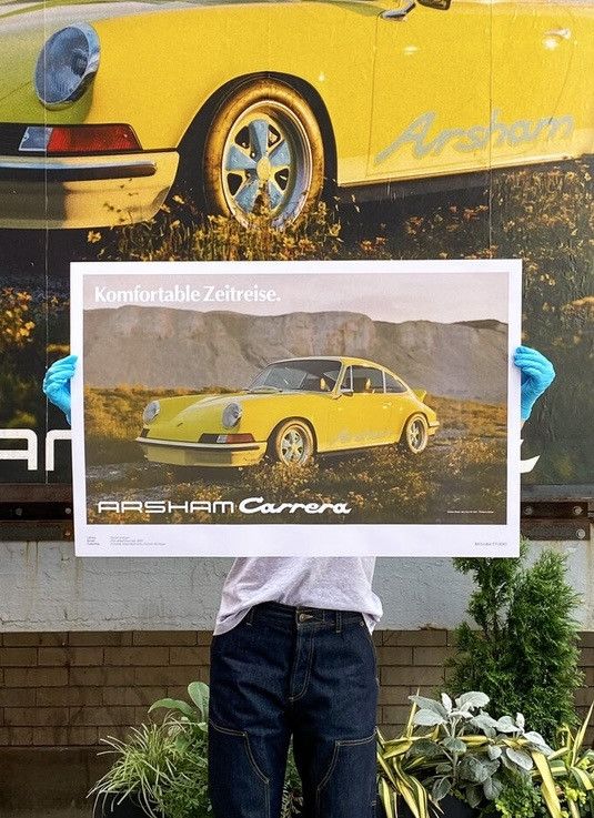 image of Daniel Arsham Porsche Carrera Fictional Advertisement Poster, Men's