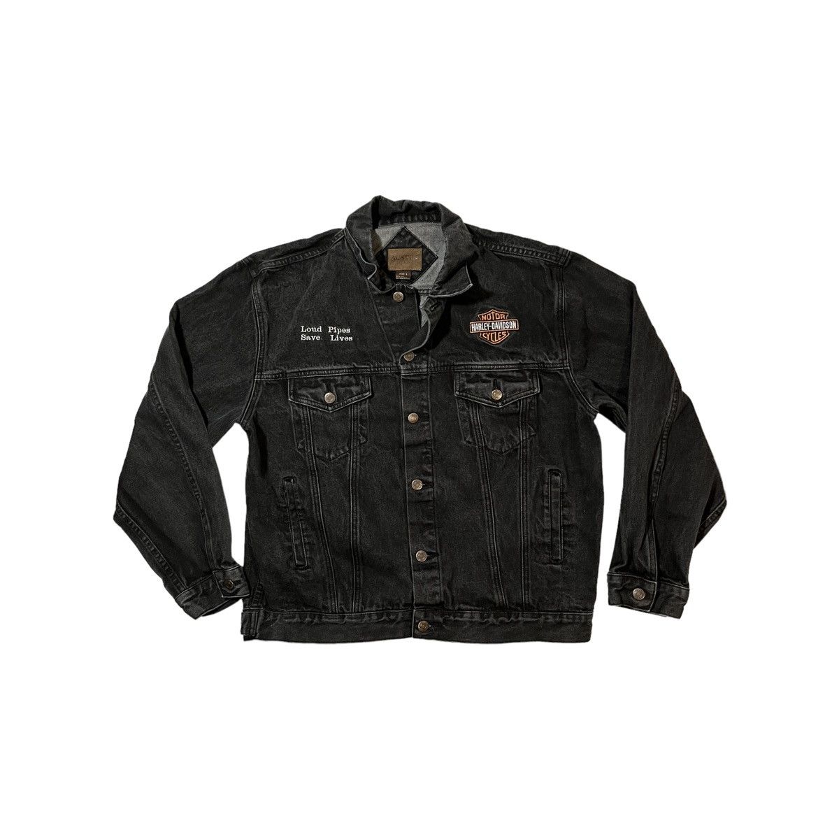 90'S Harley-Davidson Denim Jacket, G-Jean, Men's Size L, Vintage / eaa515559