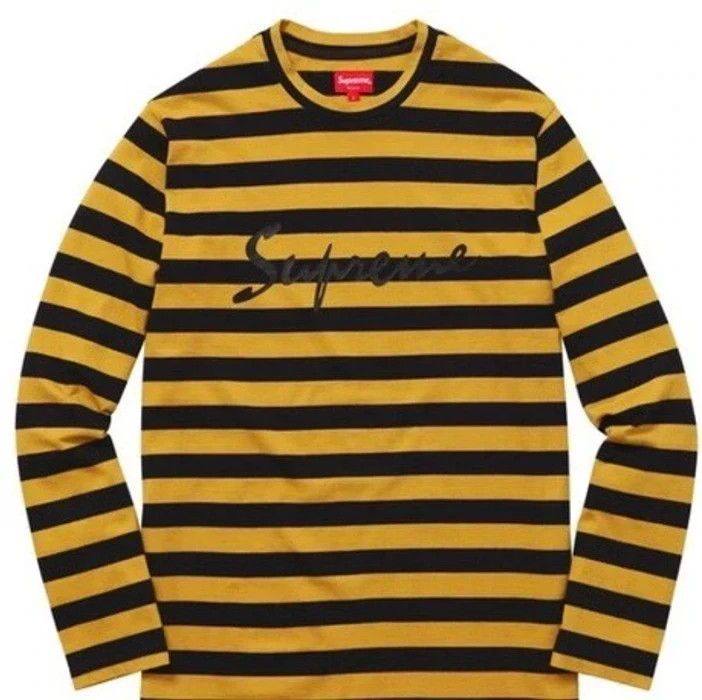 Supreme Supreme Medium Stripe L/S Tee FW16 | Grailed