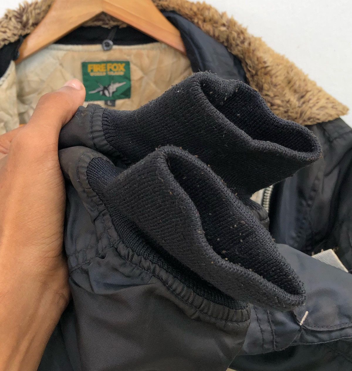 Vintage 🔥Vintage Fire Fox World Island Flight Bomber Jacket Size US L / EU 52-54 / 3 - 8 Thumbnail
