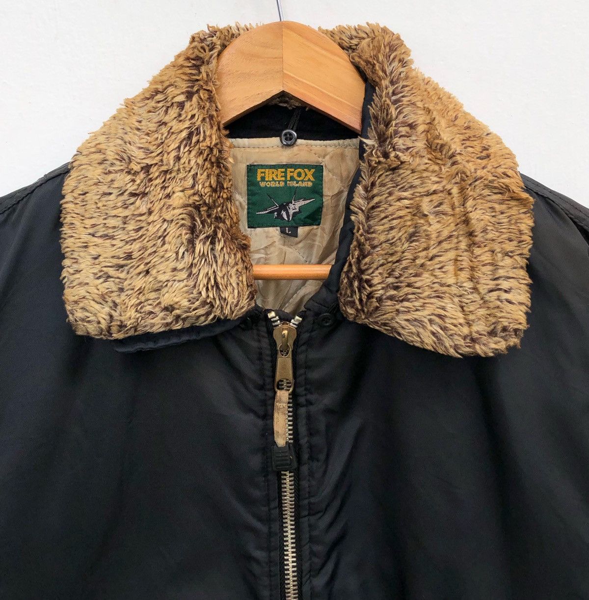 Vintage 🔥Vintage Fire Fox World Island Flight Bomber Jacket Size US L / EU 52-54 / 3 - 6 Thumbnail