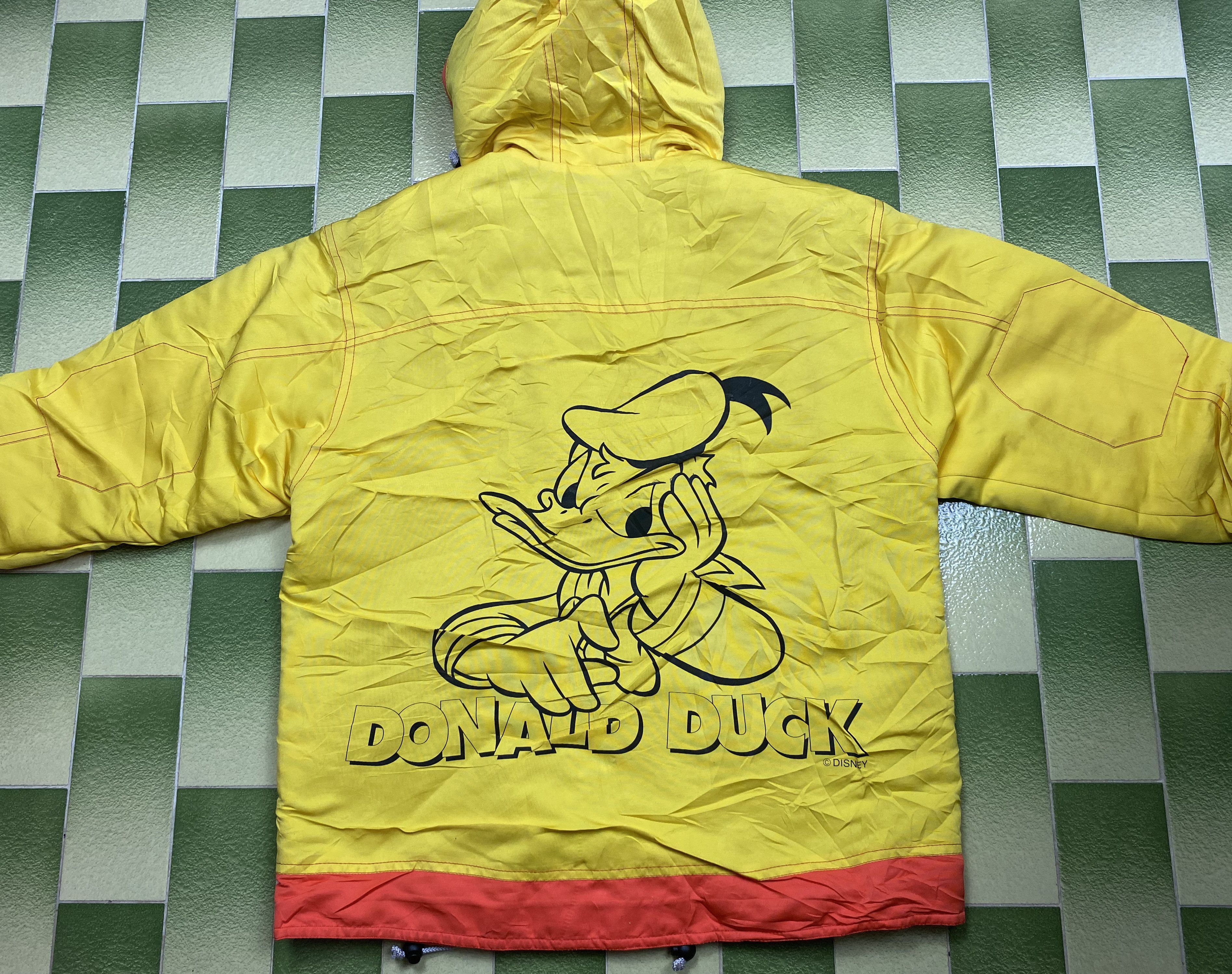 Vintage Disney Donald Duck Thinsulate Jacket Hoodie Velcro Strap | Grailed