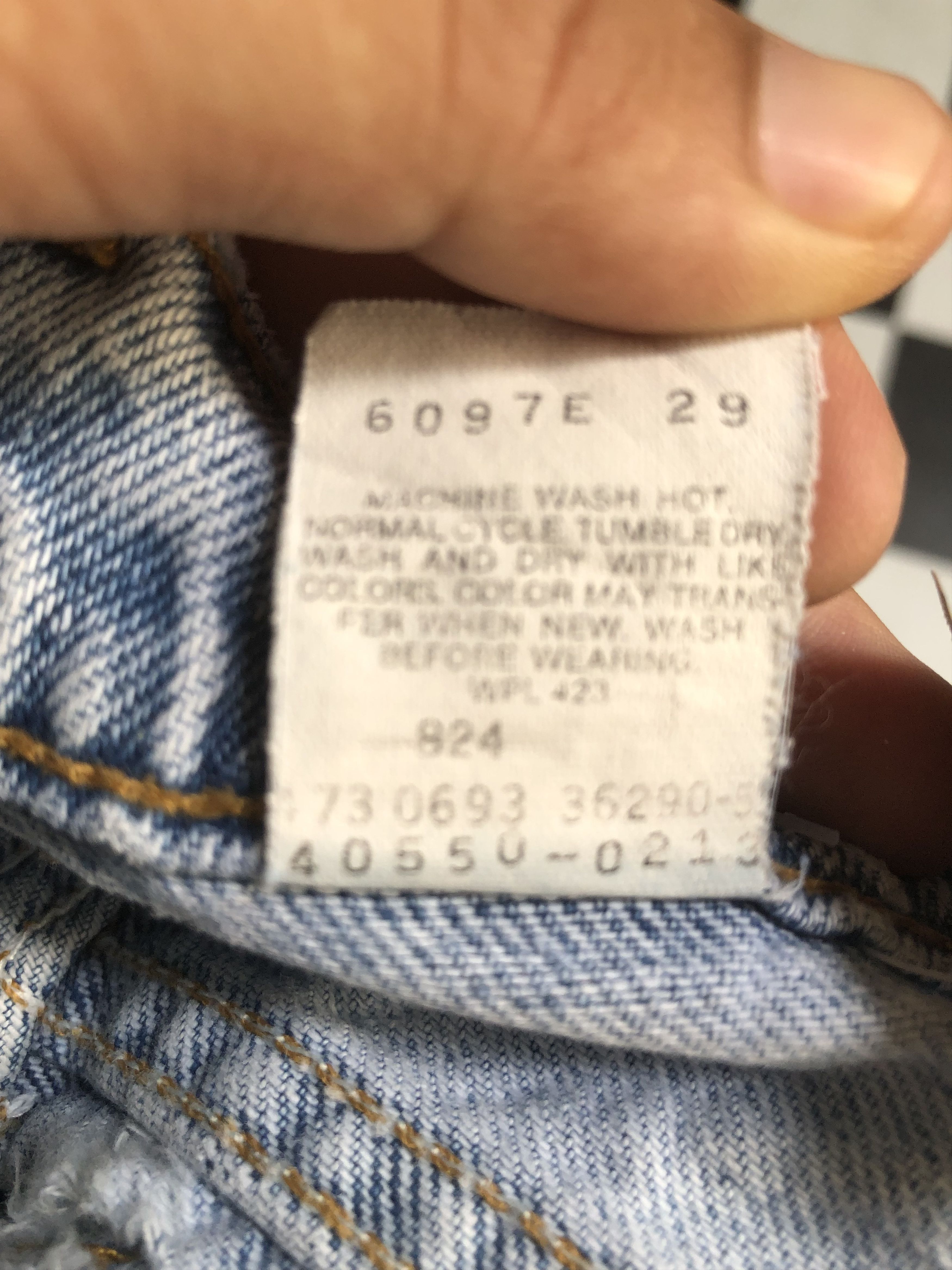 Levi's Vintage 90's Levi's 550 Faded Blue Jeans L596 Size US 32 / EU 48 - 12 Thumbnail