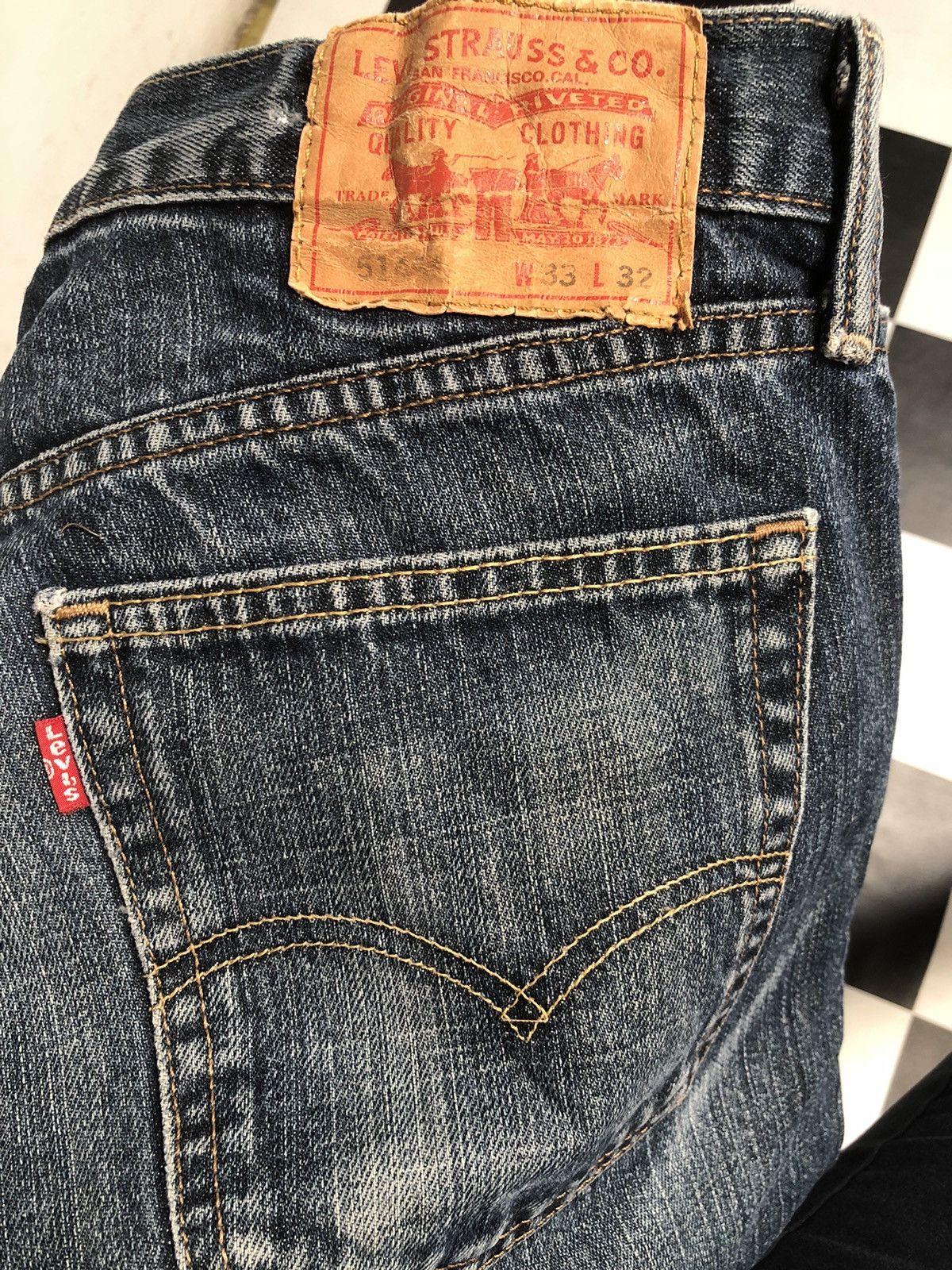 Levi's × Vintage Vintage Levis 514 Distressed Denim Jeans L54 Size US 34 / EU 50 - 8 Thumbnail