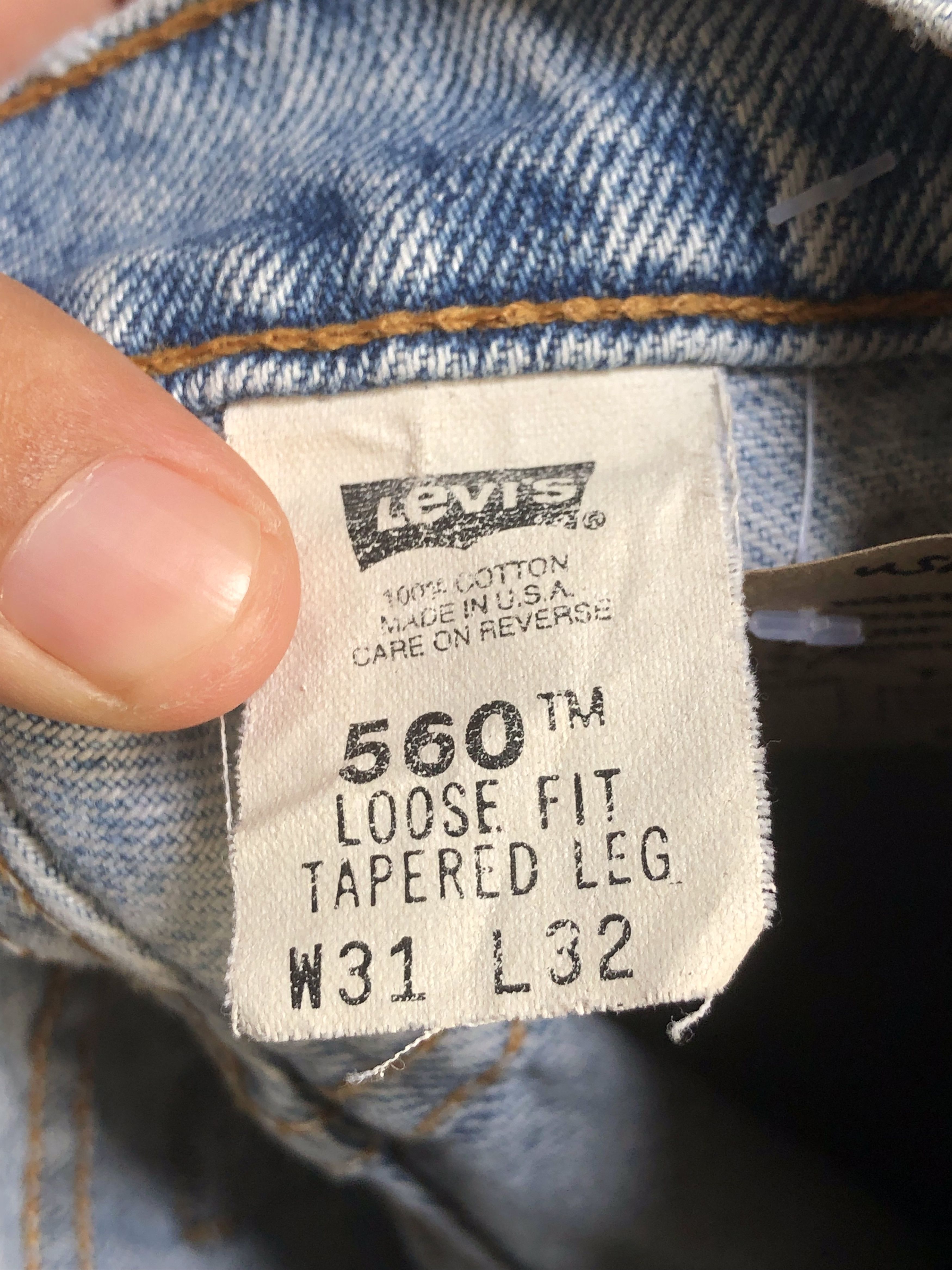 Levi's × Vintage Vintage 90's Levis 560 Distressed Denim Jeans L600 Size US 30 / EU 46 - 18 Thumbnail