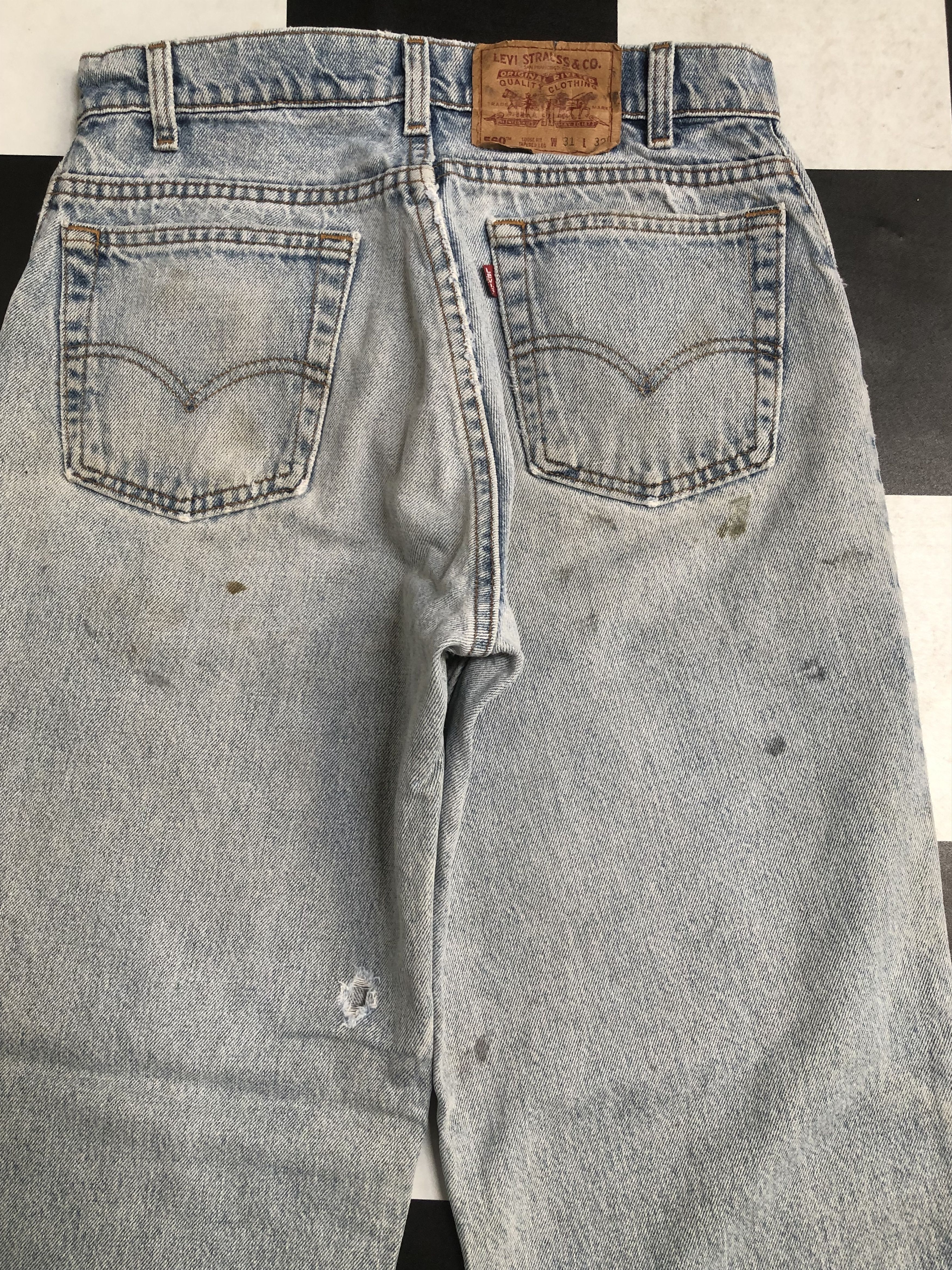 Levi's × Vintage Vintage 90's Levis 560 Distressed Denim Jeans L600 Size US 30 / EU 46 - 10 Thumbnail