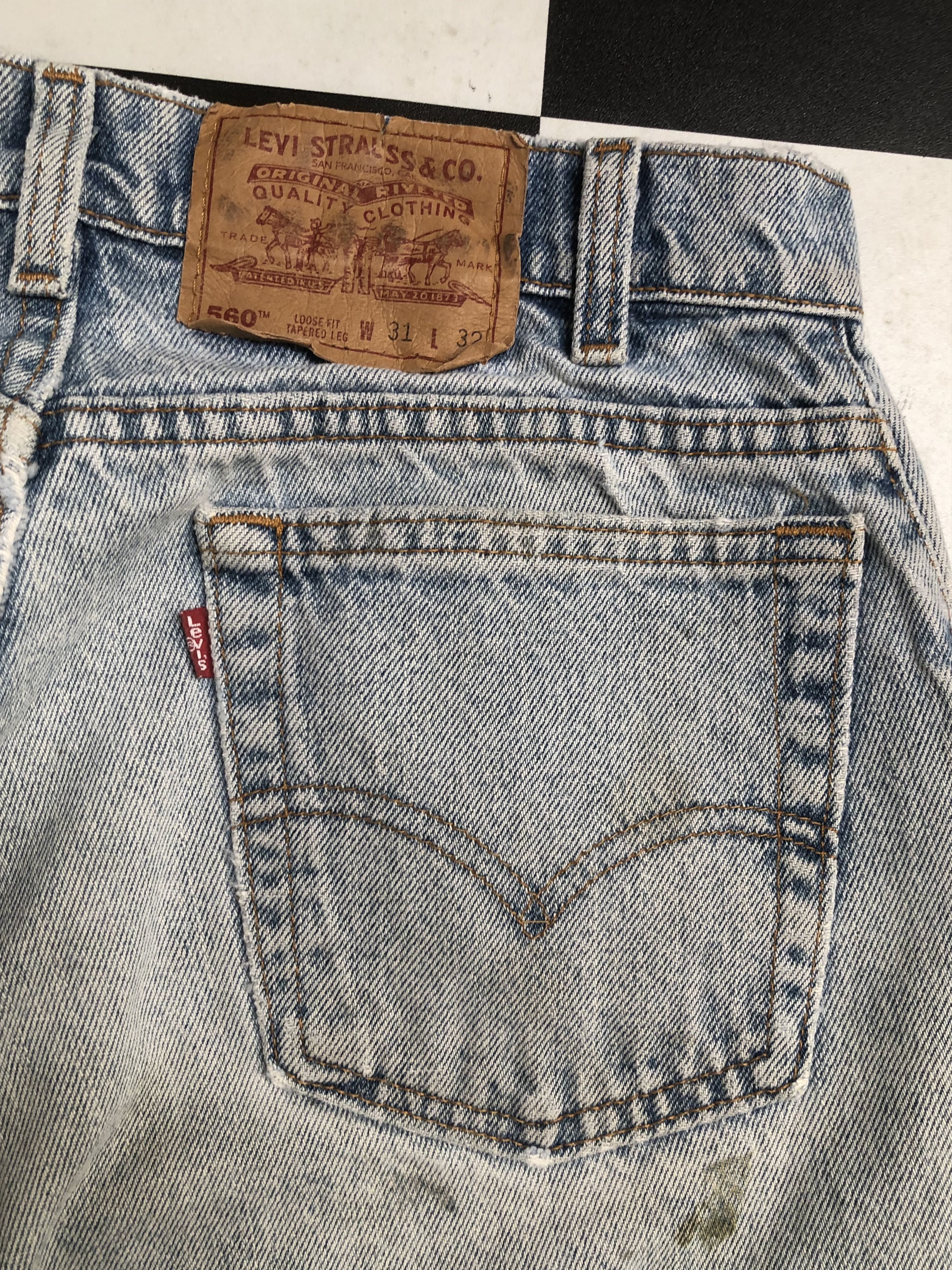 Levi's × Vintage Vintage 90's Levis 560 Distressed Denim Jeans L600 Size US 30 / EU 46 - 11 Thumbnail