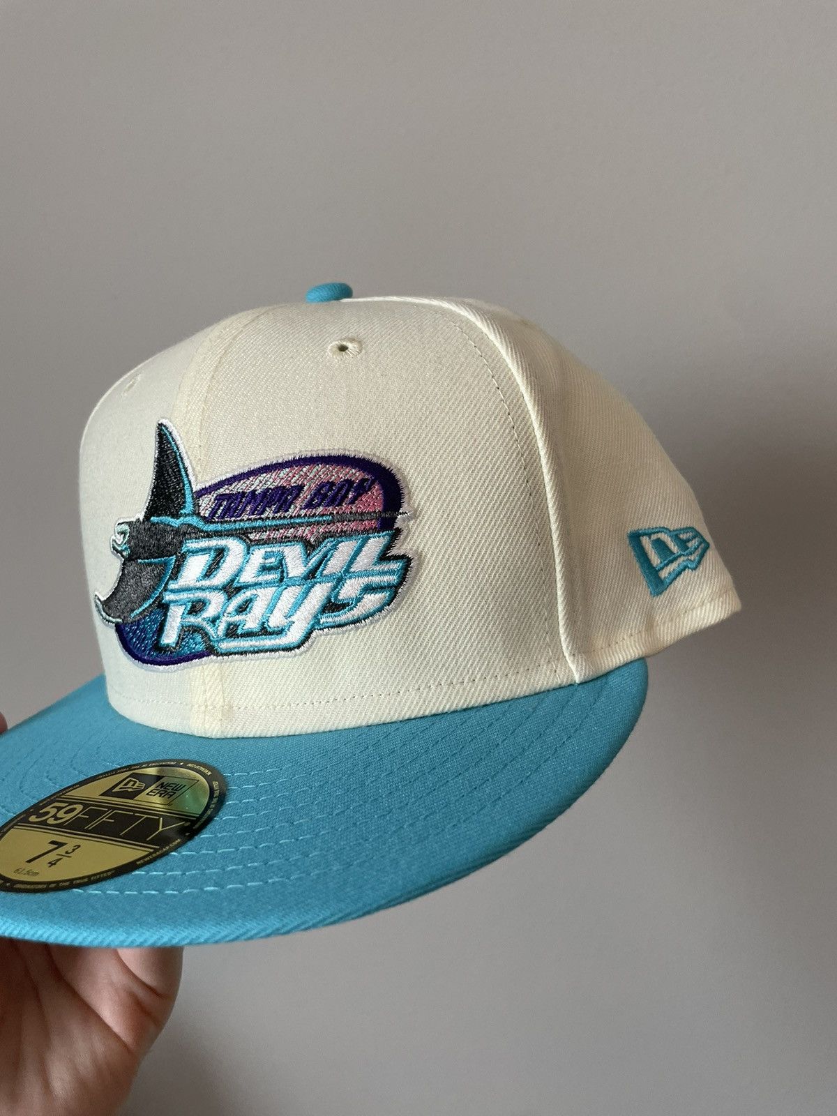 New Era Tampa Bay Devil Rays 7 3/4 Off White Fitted | Grailed