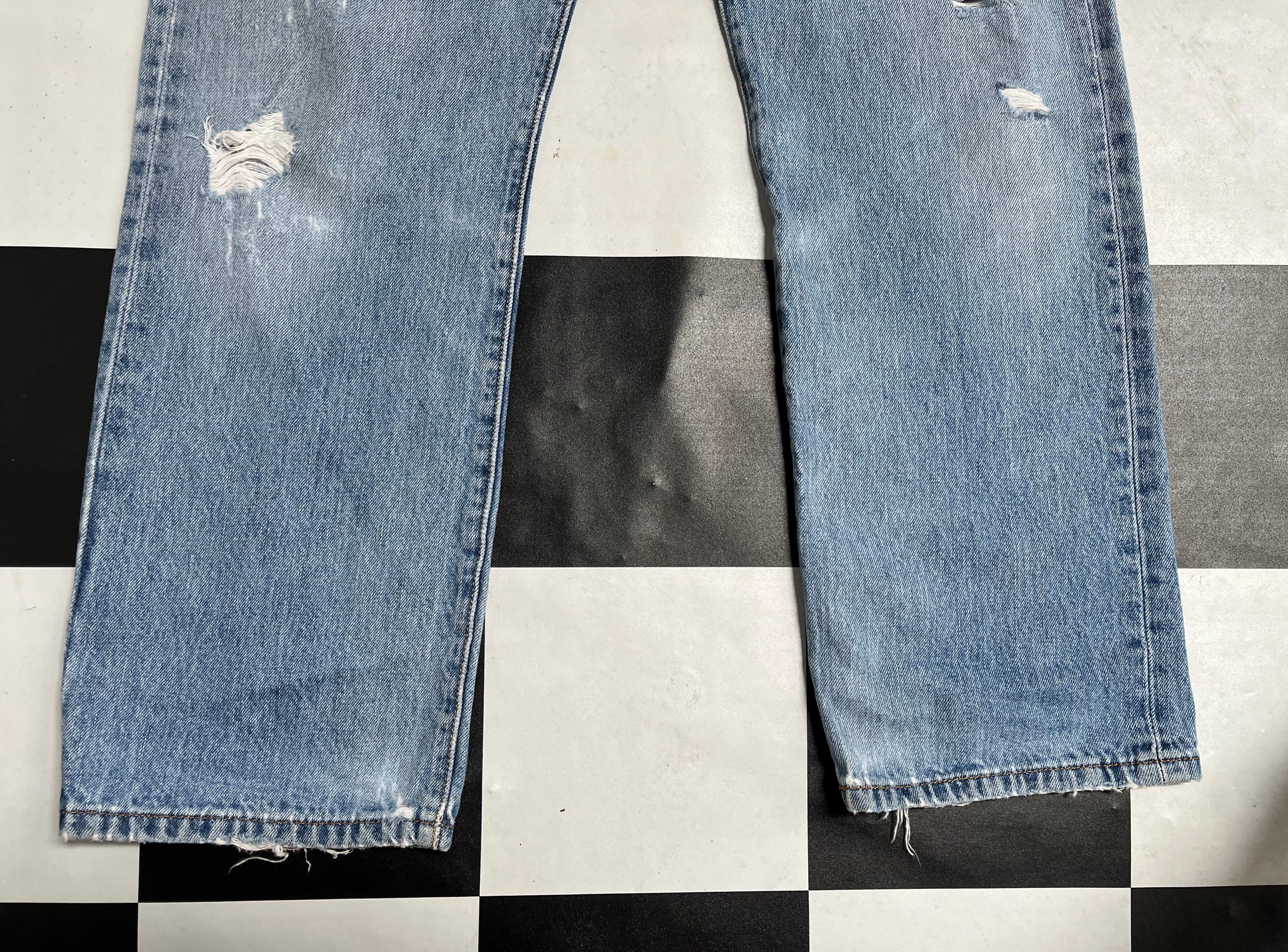 Levi's × Vintage Vintage Levis 501 Distressed Denim Jeans L96 Size US 32 / EU 48 - 9 Thumbnail