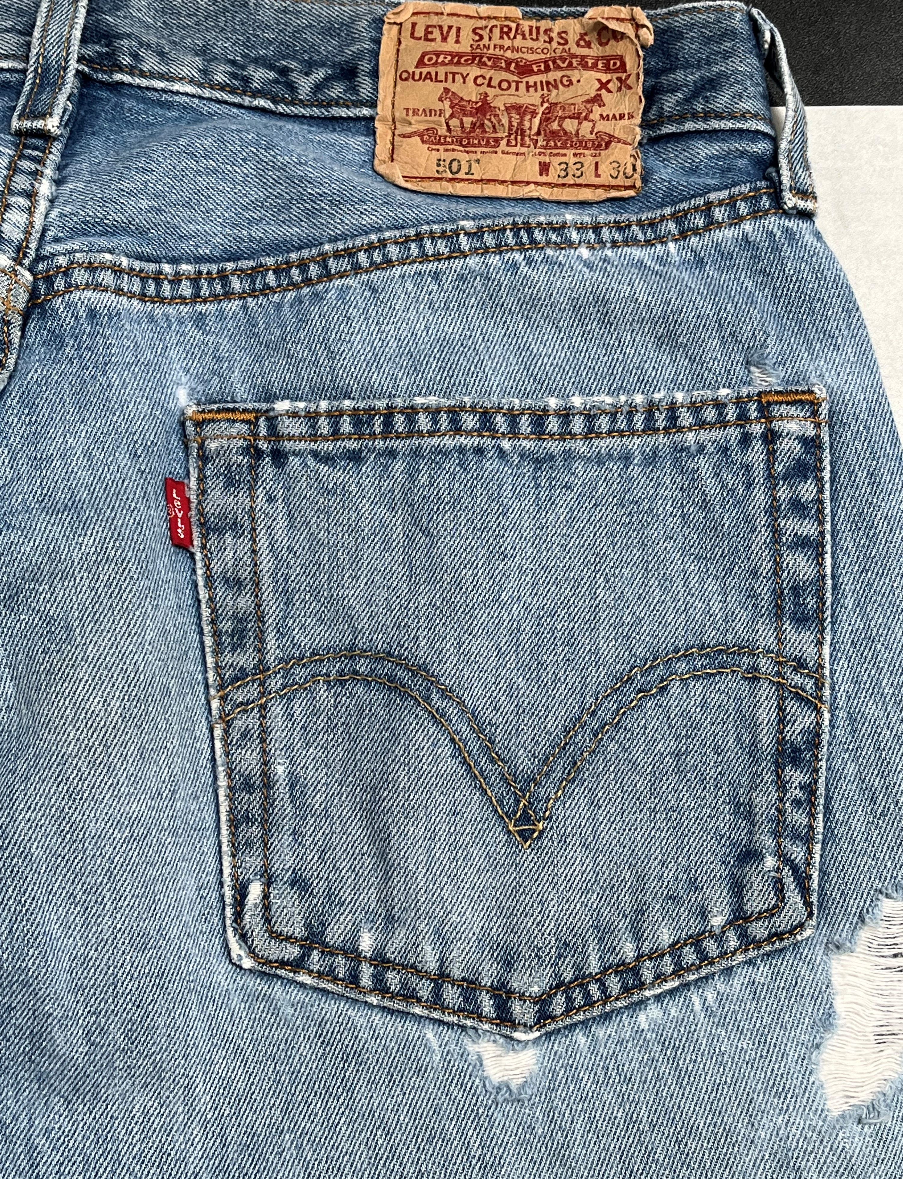 Levi's × Vintage Vintage Levis 501 Distressed Denim Jeans L96 Size US 32 / EU 48 - 5 Thumbnail
