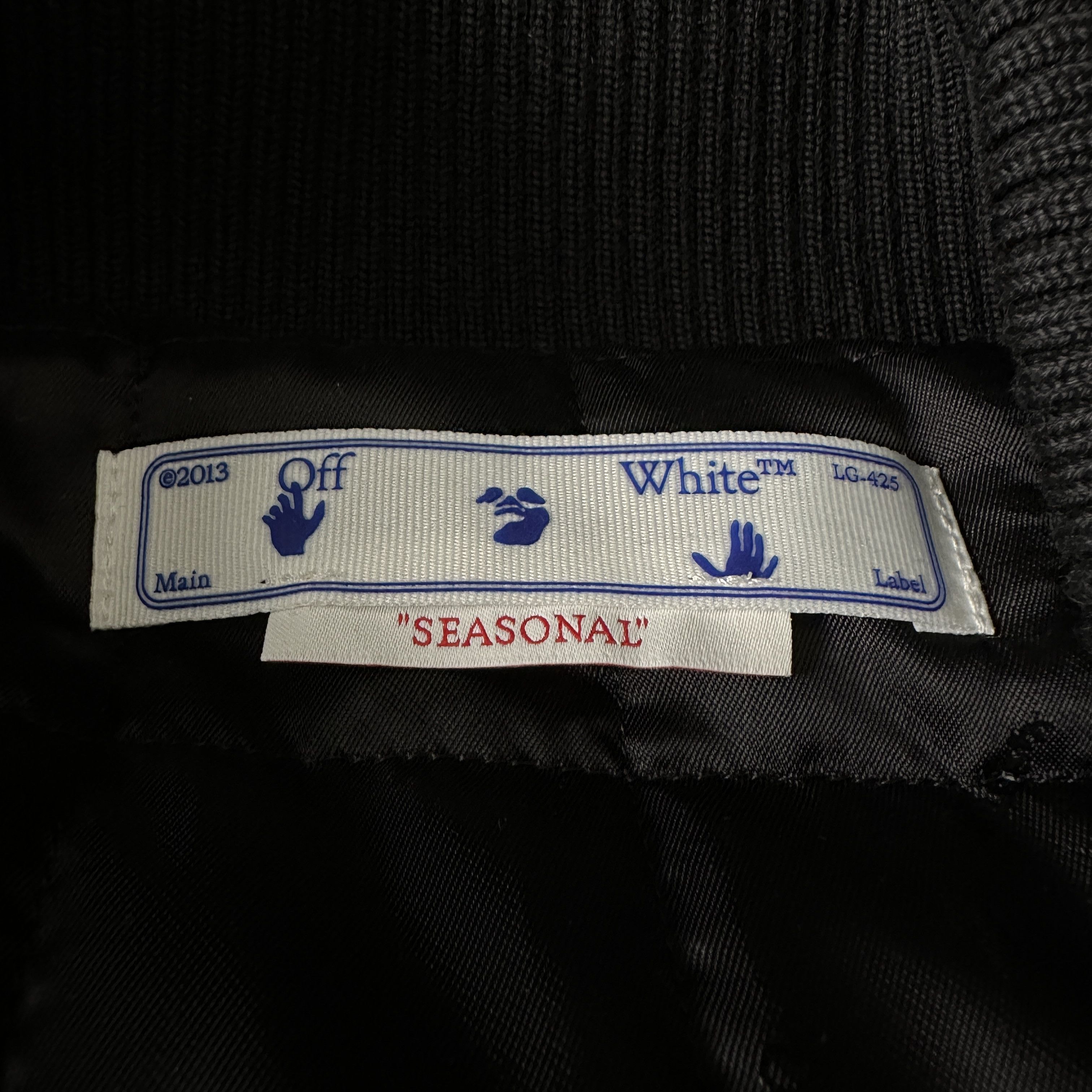 Off-White 2023 Virgil Abloh Patch Varsity Jacket Small / Medium Size US S / EU 44-46 / 1 - 10 Thumbnail