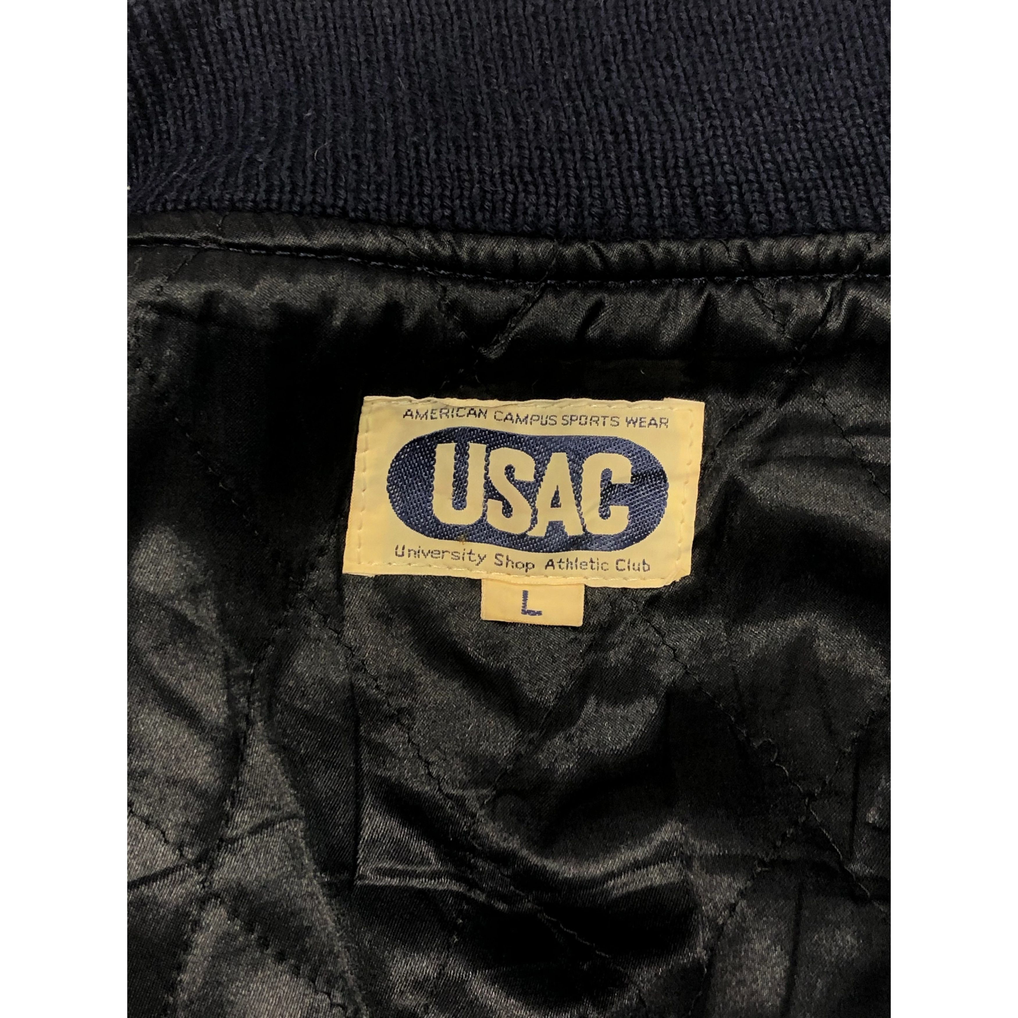 Japanese Brand Vintage 90s University Shop Wear Varsity Jacket Leather Size US L / EU 52-54 / 3 - 6 Thumbnail