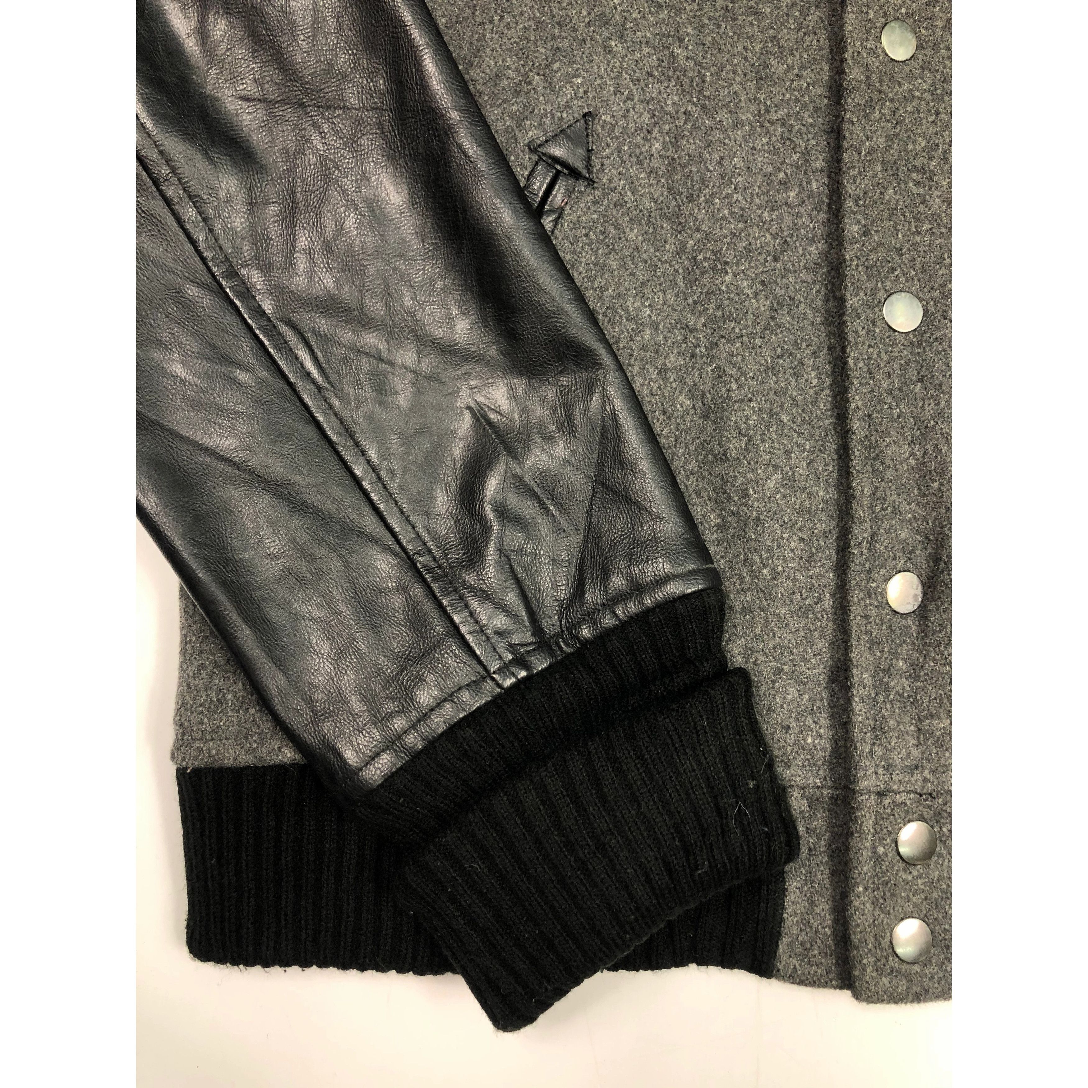 Japanese Brand Vintage Varsity Jacket Leather Sleeve V0033 Size US L / EU 52-54 / 3 - 4 Thumbnail