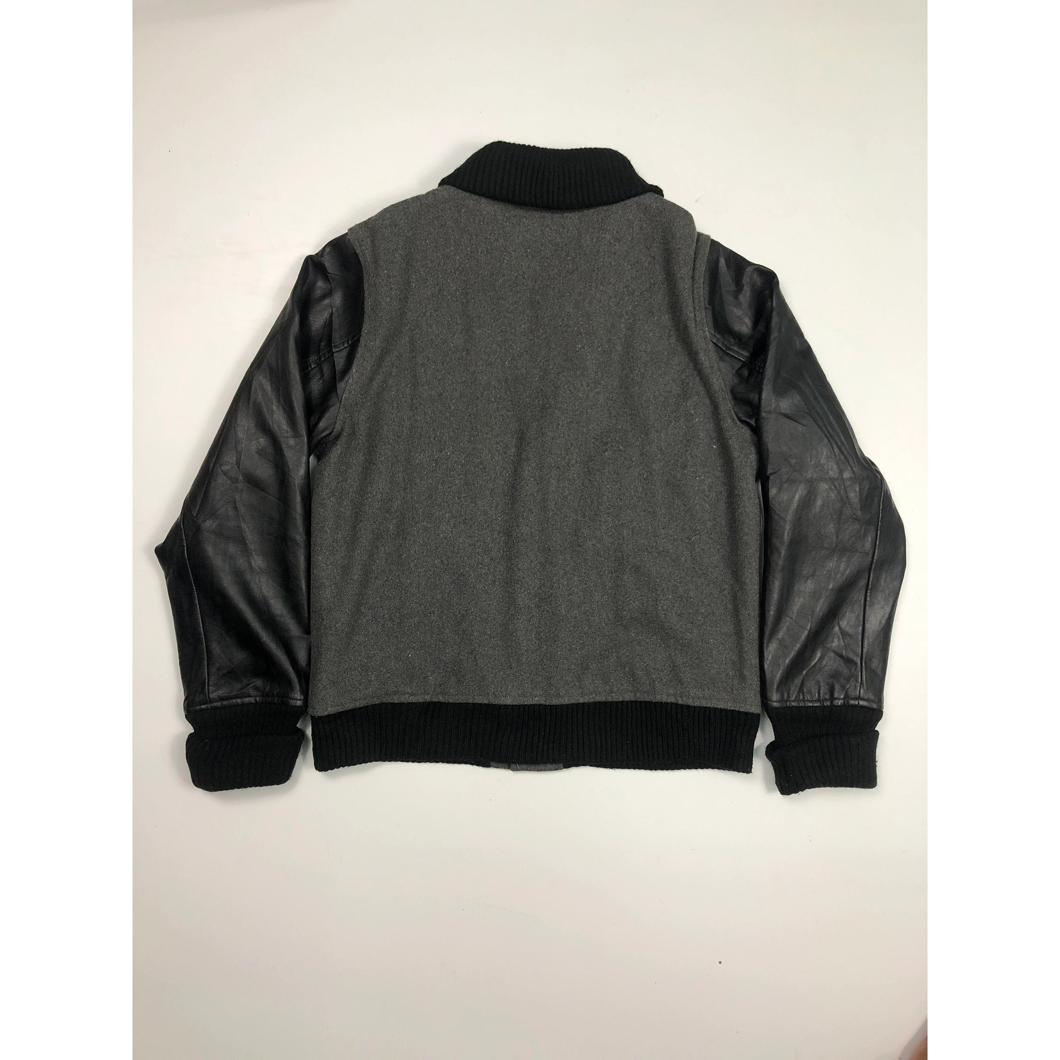 Japanese Brand Vintage Varsity Jacket Leather Sleeve V0033 Size US L / EU 52-54 / 3 - 2 Thumbnail