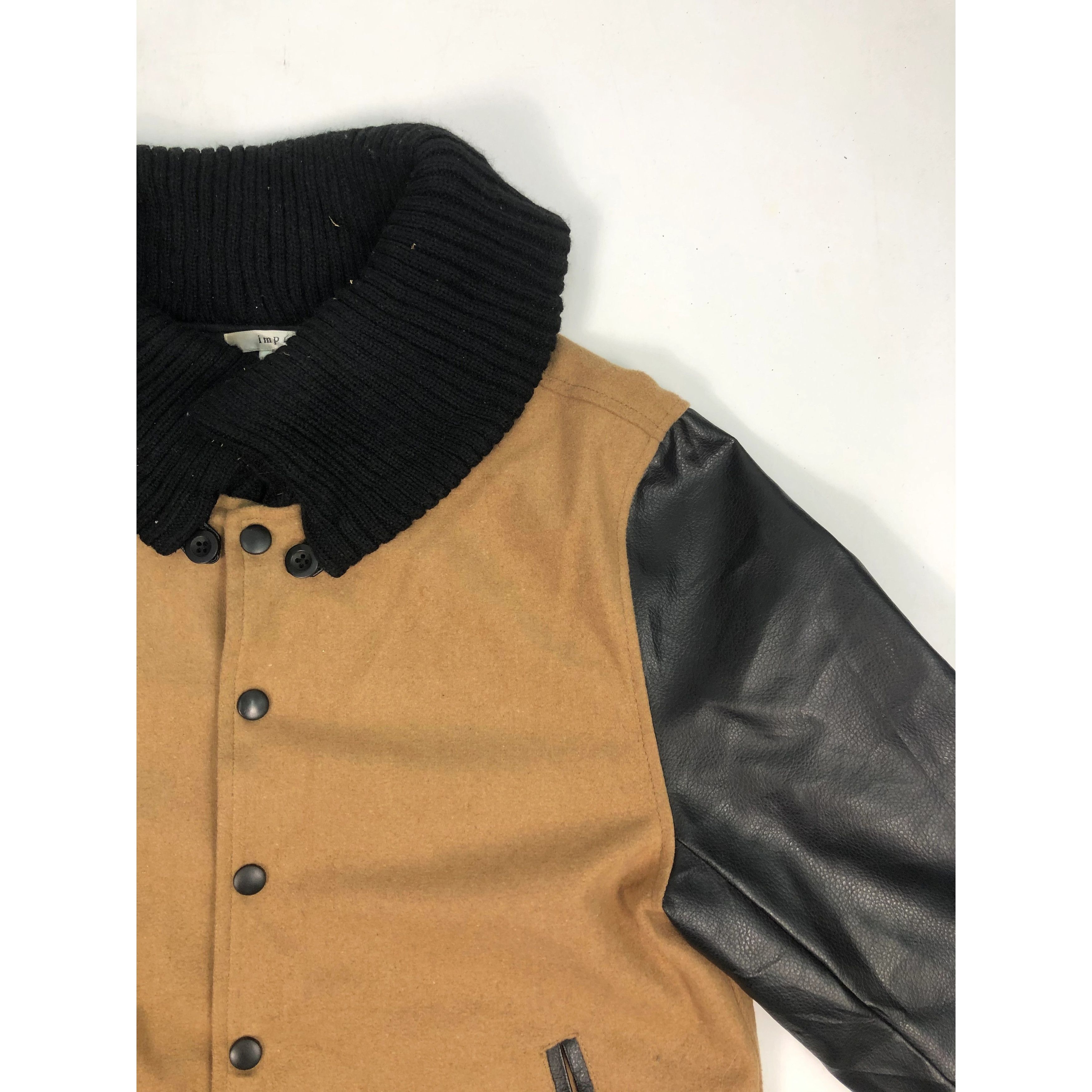 Vintage Vintage Japanese Brand Varsity Leather Jacket V0120 Size US L / EU 52-54 / 3 - 3 Thumbnail