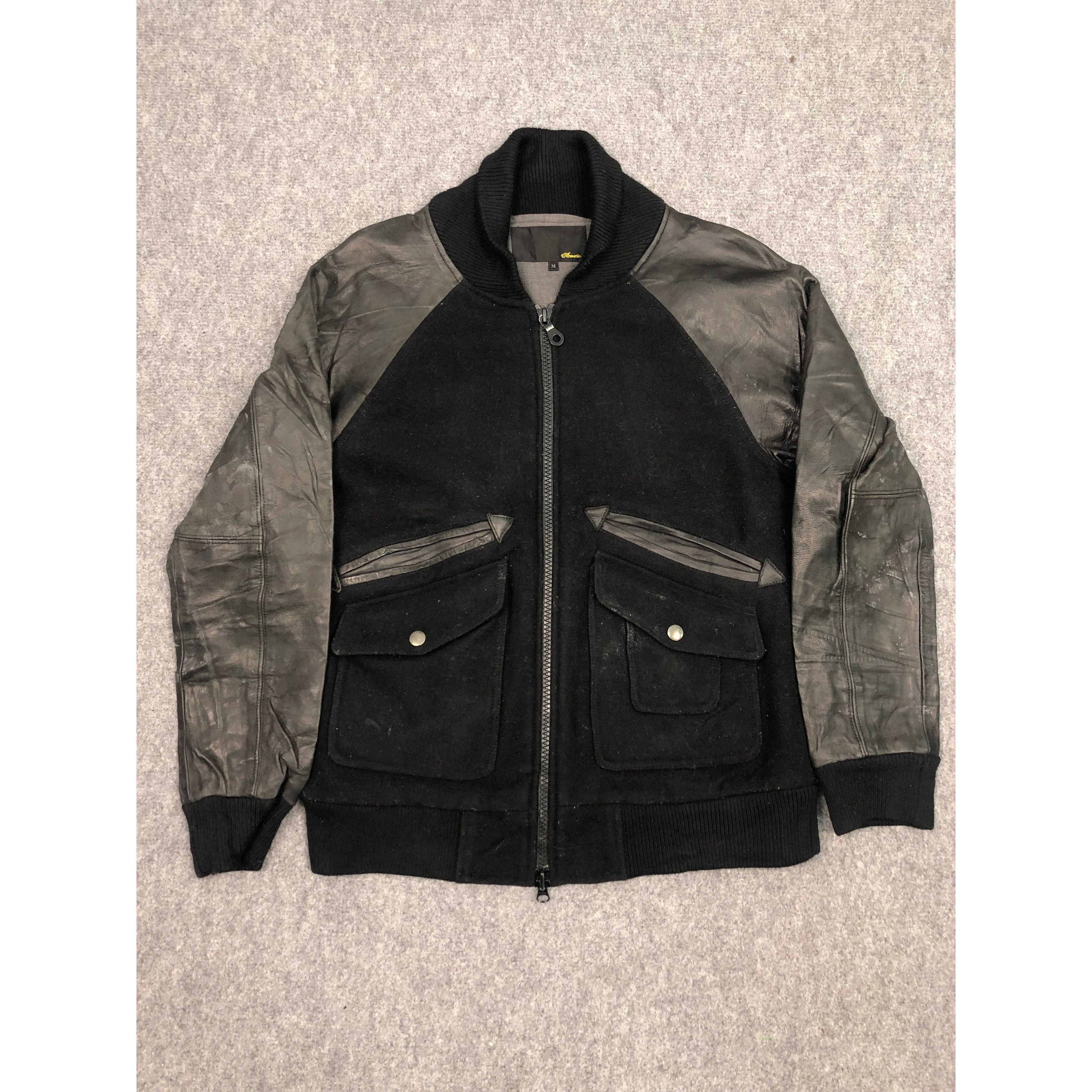 Japanese Brand Vintage Japanese Brand Varsity Leather Jacket V0133 Size US M / EU 48-50 / 2 - 1 Thumbnail