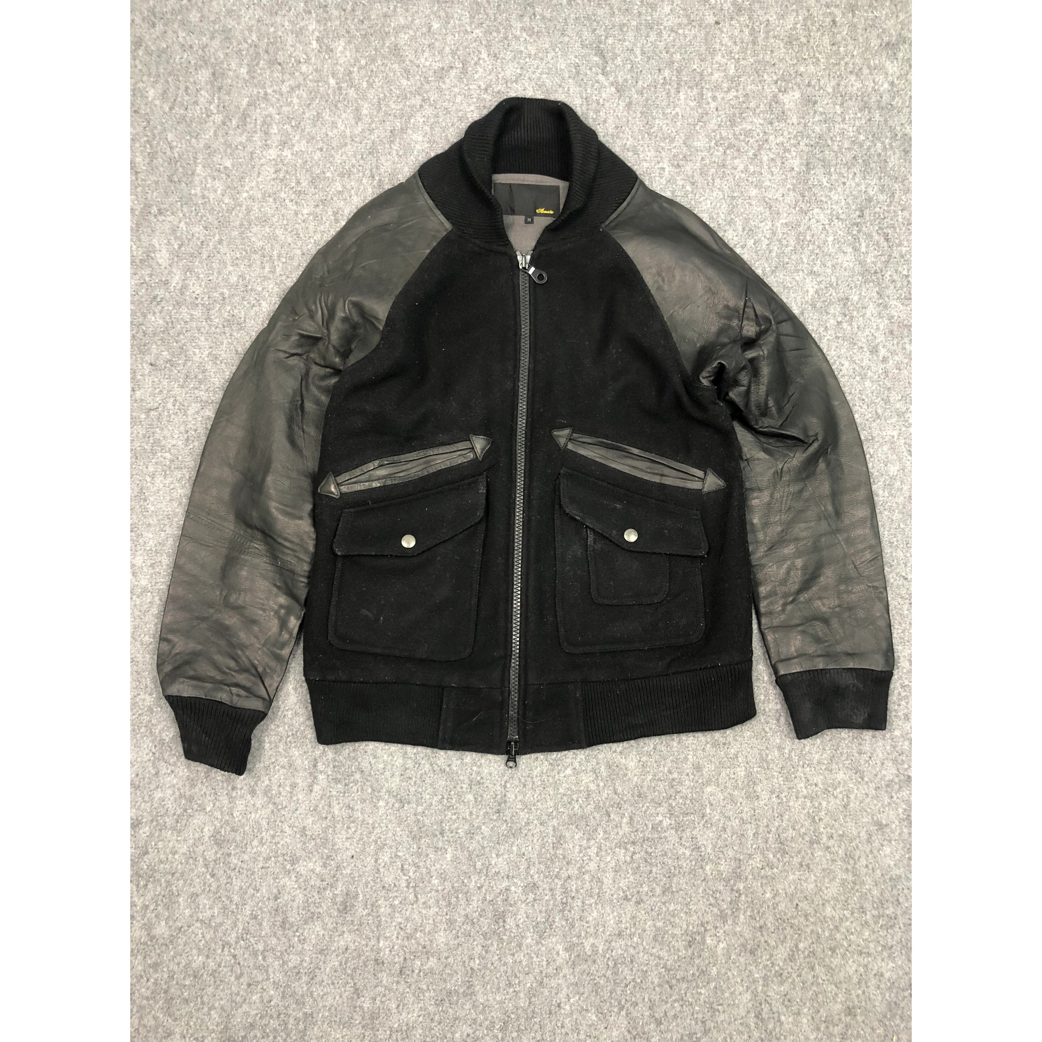 Japanese Brand Vintage Japanese Brand Varsity Leather Jacket V0133 Size US M / EU 48-50 / 2 - 3 Thumbnail