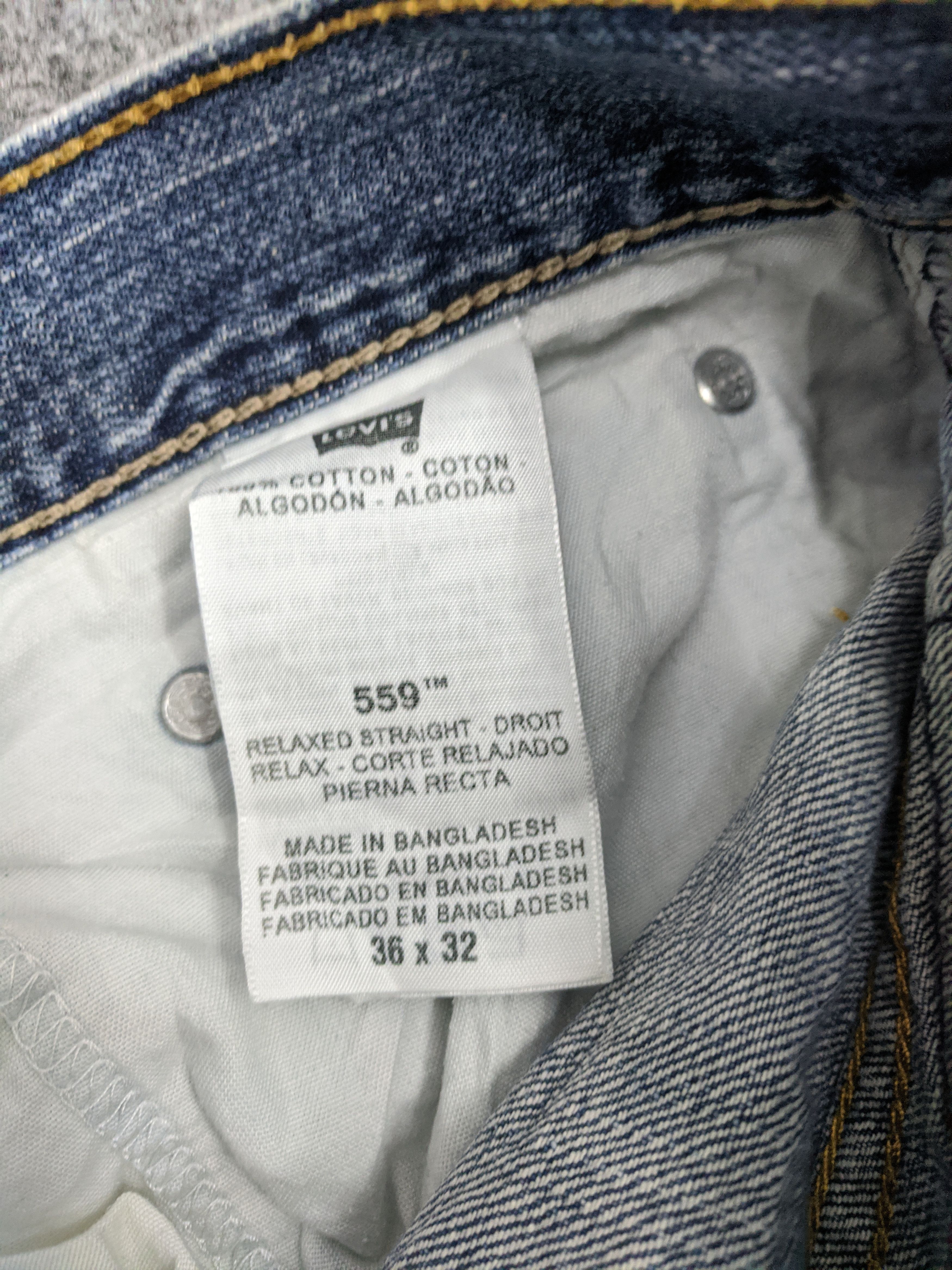 Levi's Vintage Levis 559 Jeans DP0893 Size US 39 - 7 Thumbnail