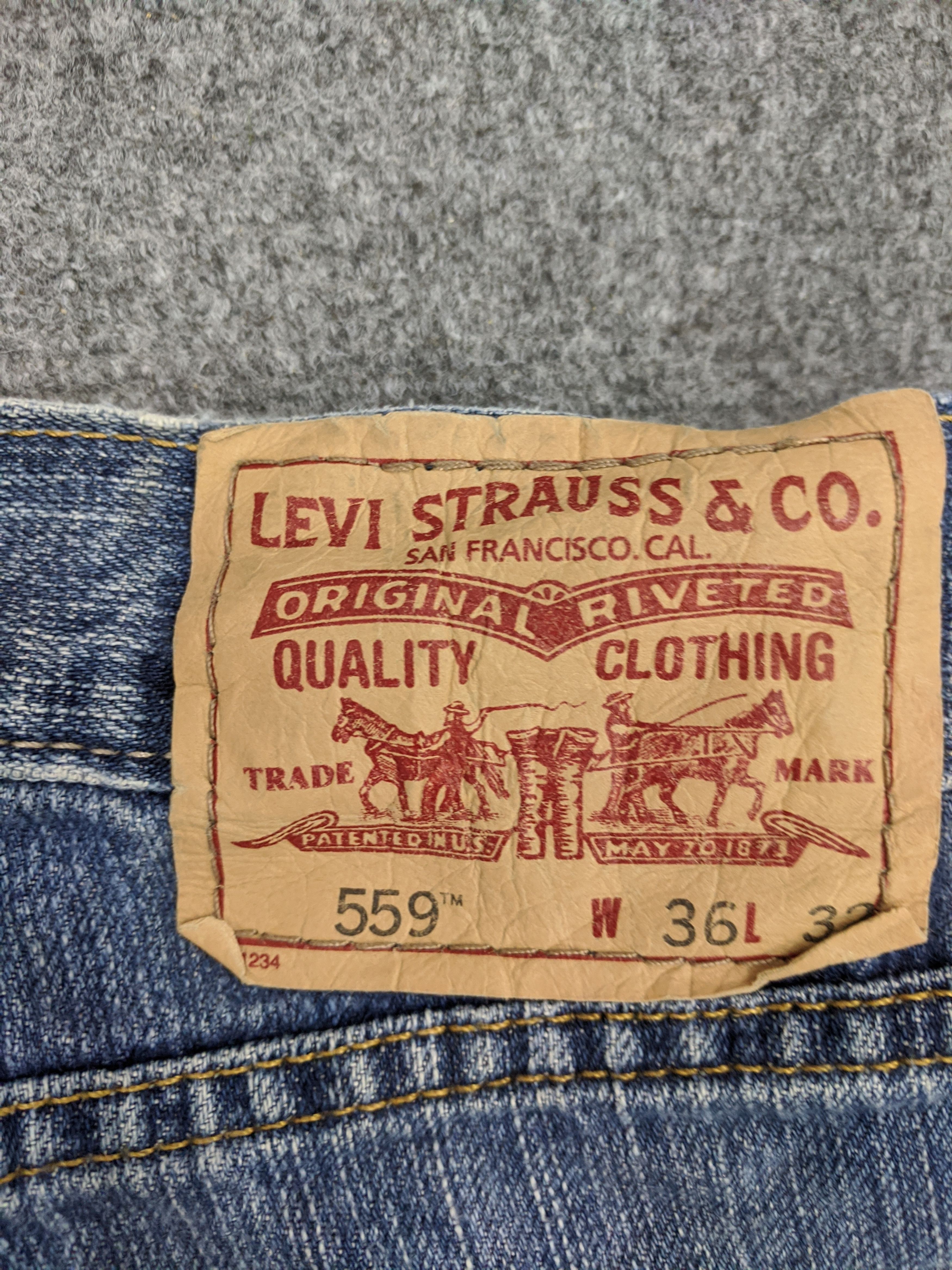 Levi's Vintage Levis 559 Jeans DP0893 Size US 39 - 5 Thumbnail