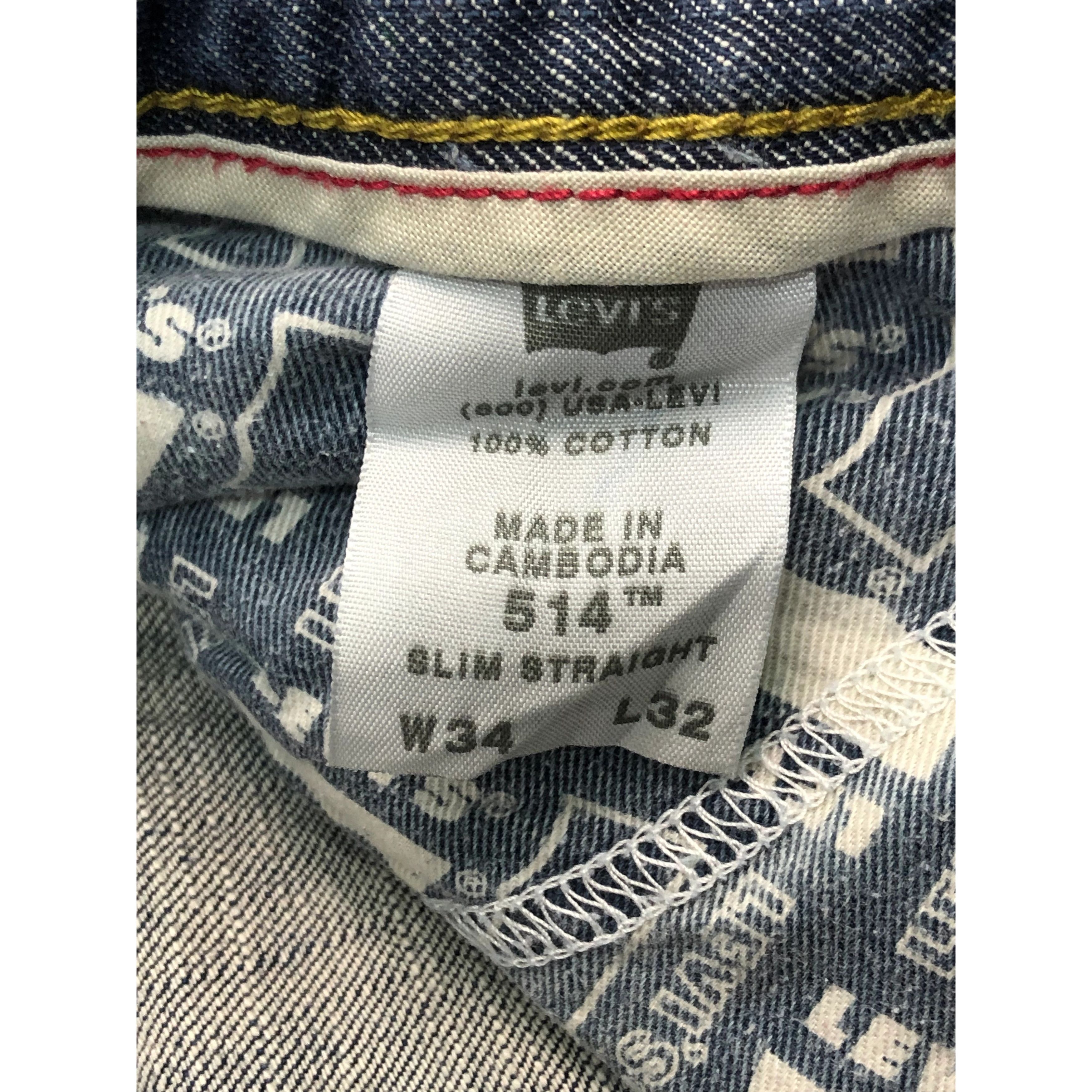 Levi's Vintage Sun Faded Levis 514 Blue Denim Jeans DP0354 Size US 36 / EU 52 - 8 Thumbnail