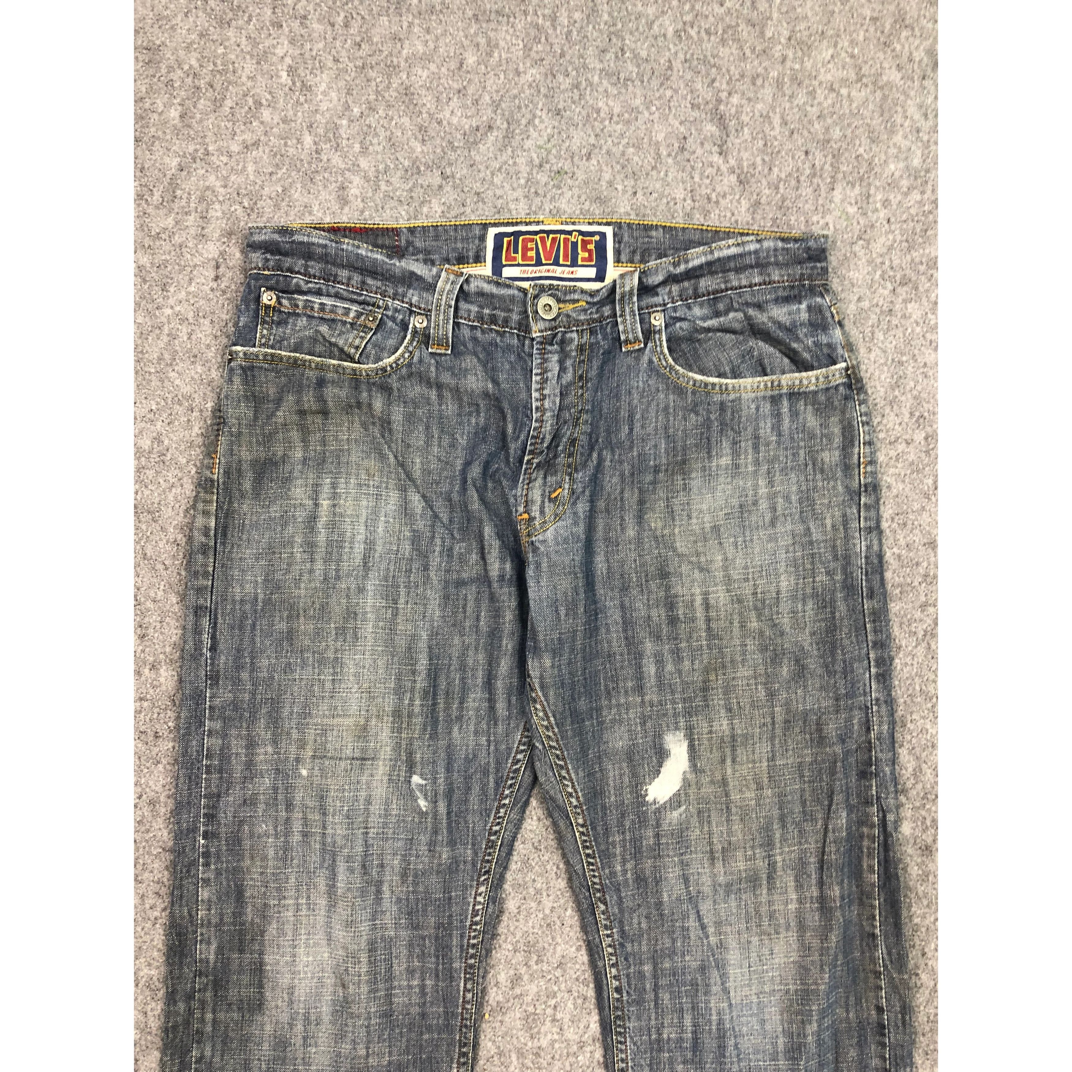 Levi's Vintage Sun Faded Levis 514 Blue Denim Jeans DP0354 Size US 36 / EU 52 - 3 Thumbnail