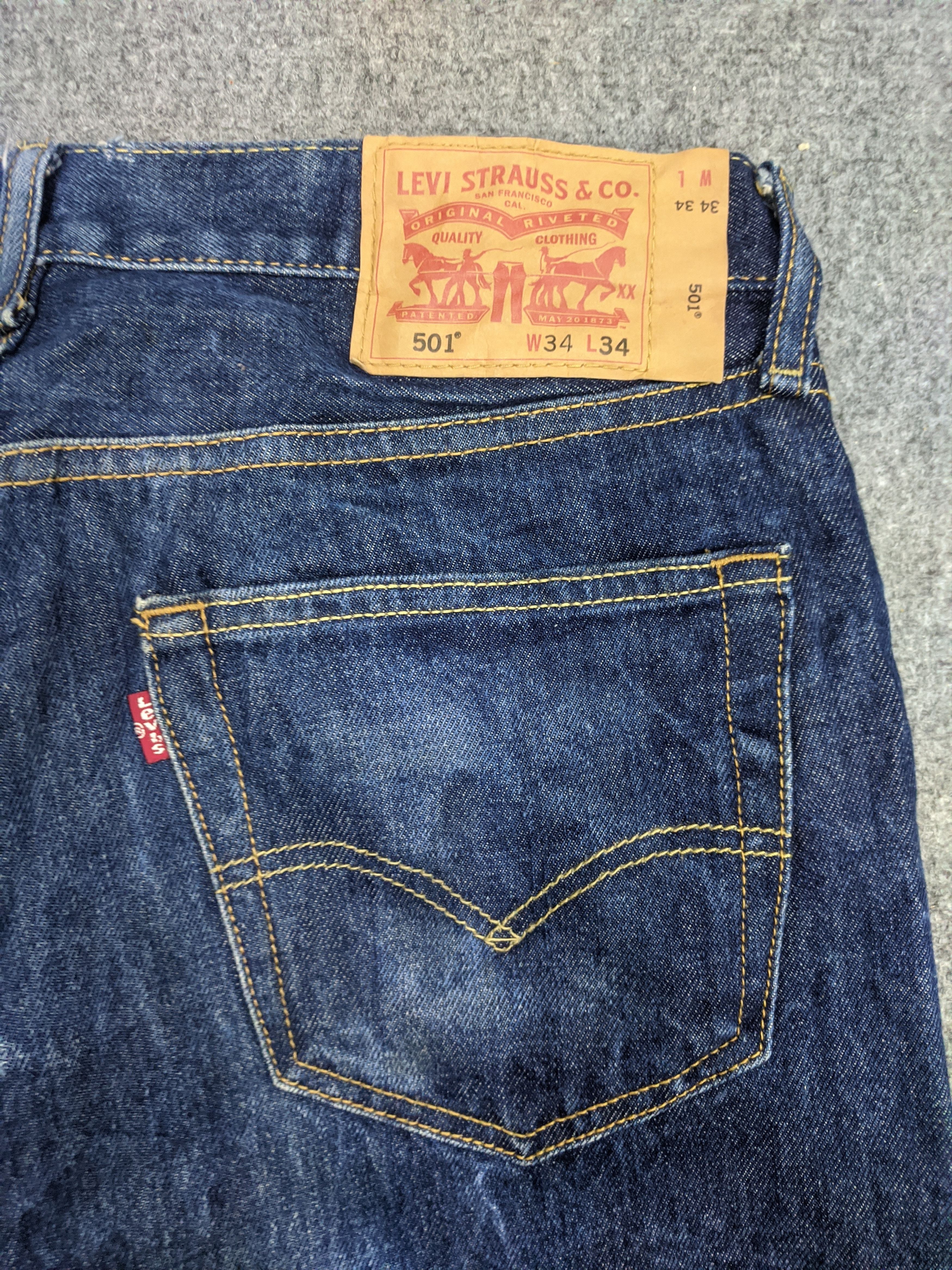 Levi's Vintage 90s Levis 501 Jeans DP0918 Size US 33 - 14 Thumbnail