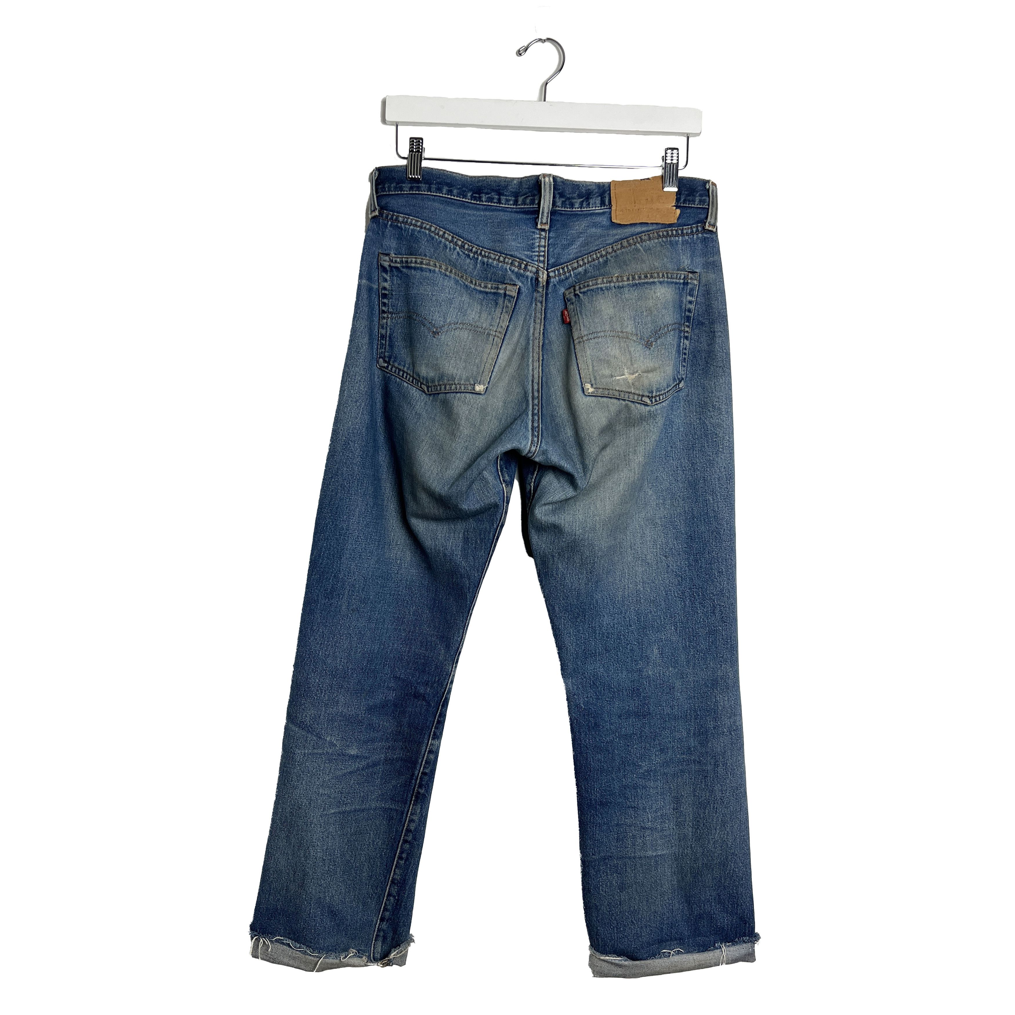 Levi's 1990s Levi's 501 Redline Selvedge #555 Valencia Jeans Size US 32 / EU 48 - 2 Thumbnail