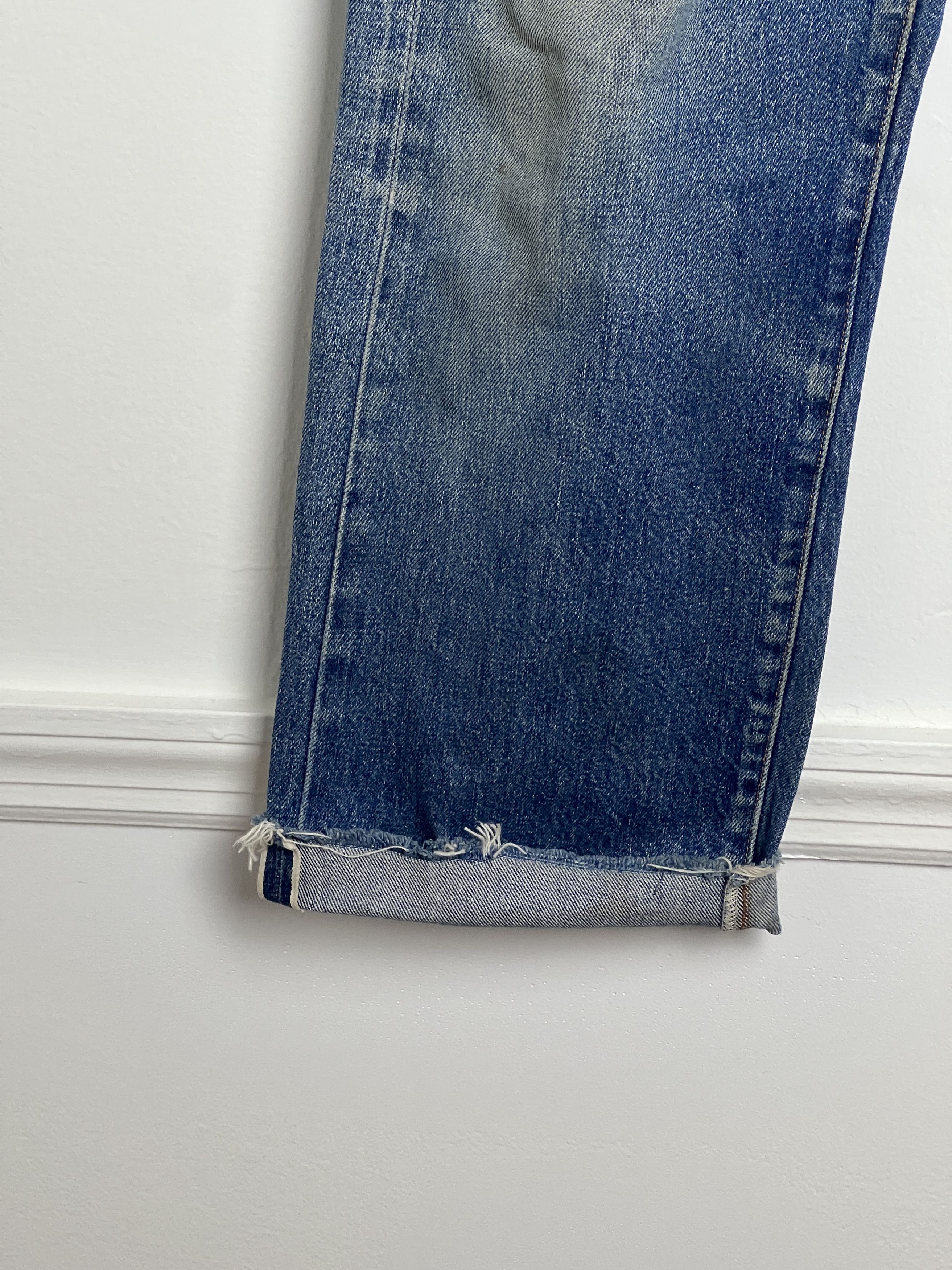 Levi's 1990s Levi's 501 Redline Selvedge #555 Valencia Jeans Size US 32 / EU 48 - 3 Thumbnail