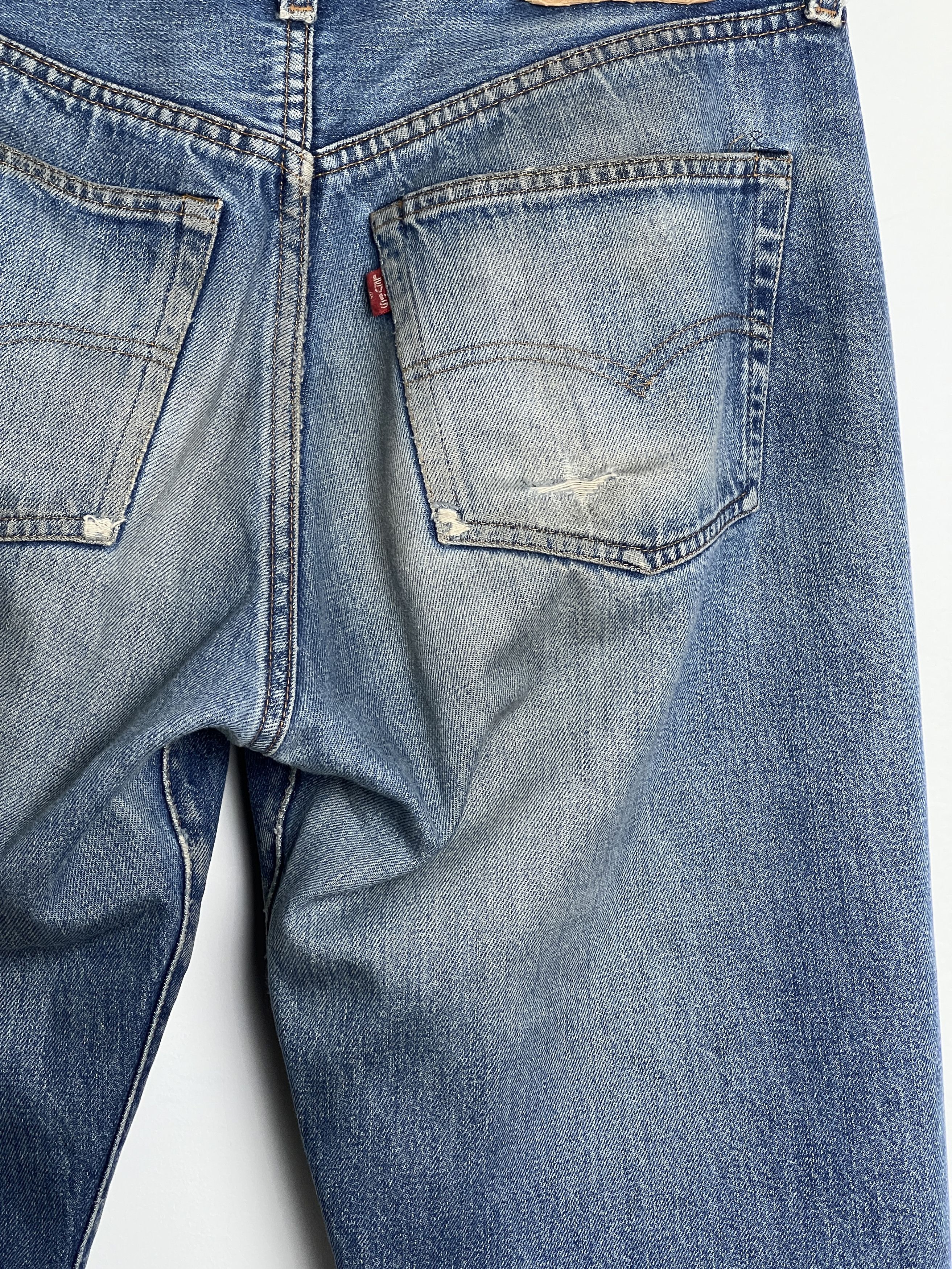 Levi's 1990s Levi's 501 Redline Selvedge #555 Valencia Jeans Size US 32 / EU 48 - 7 Thumbnail