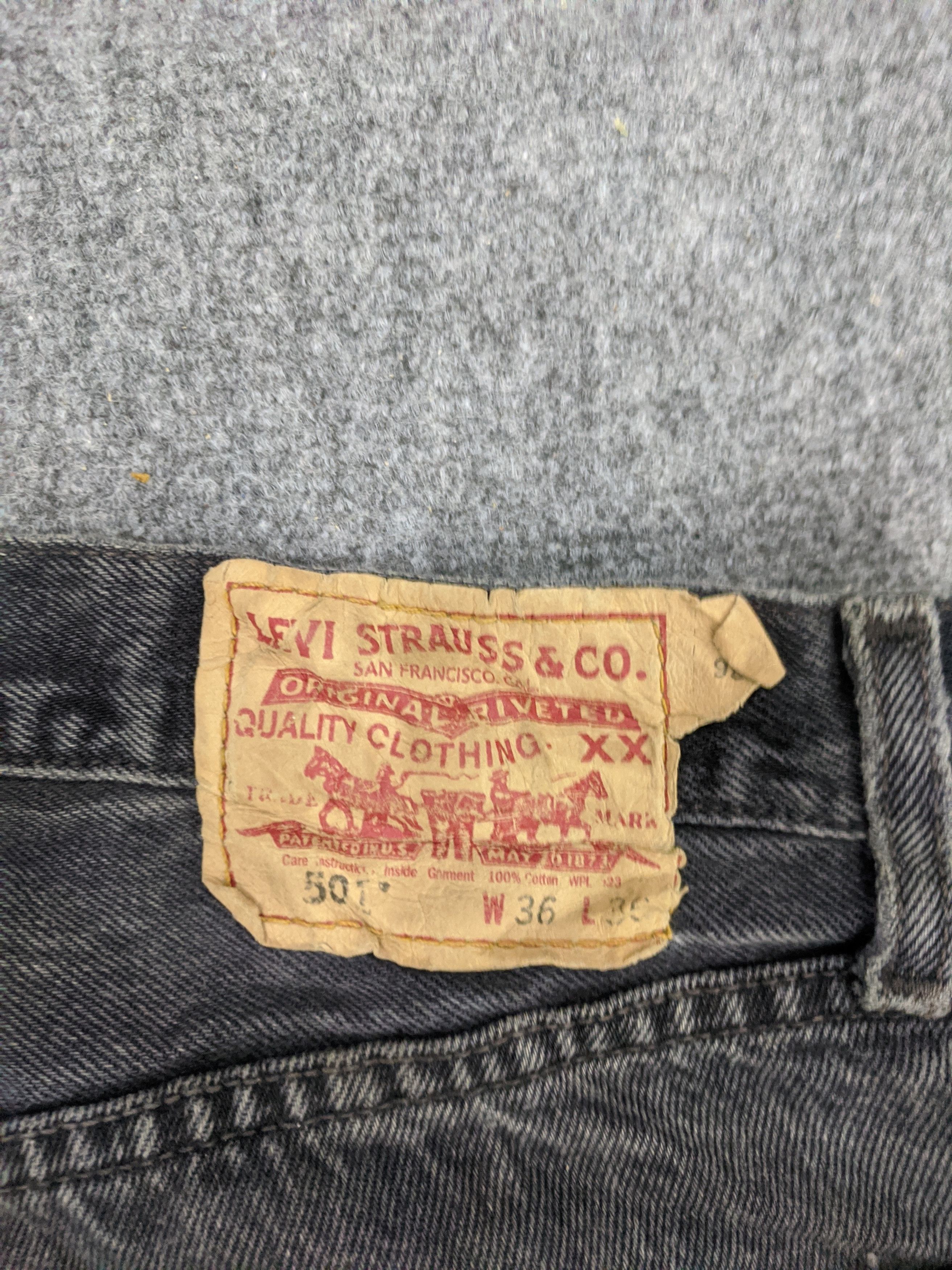 Levi's Vintage 90s Levis 501 Jeans DP0919 Size US 35 - 5 Thumbnail