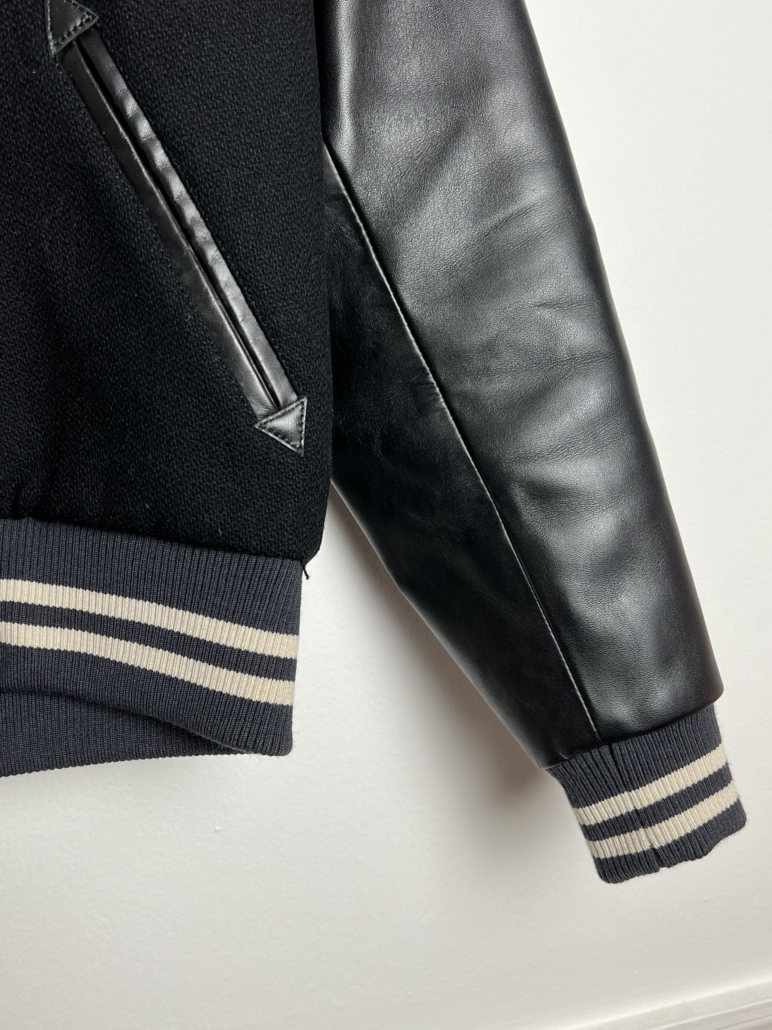 The Flat Head Applique Leather Wool Stadium Varsity Jacket Size US M / EU 48-50 / 2 - 5 Thumbnail