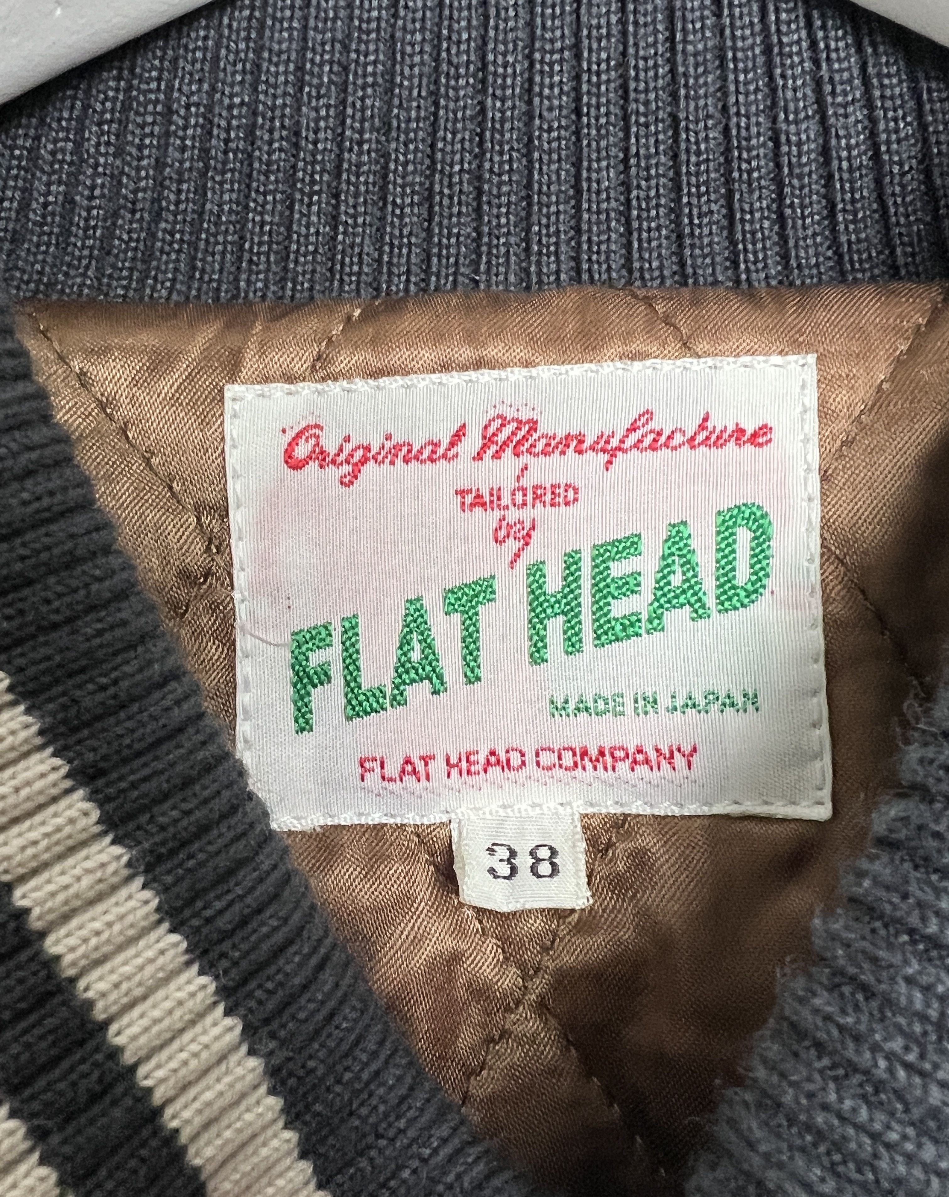 The Flat Head Applique Leather Wool Stadium Varsity Jacket Size US M / EU 48-50 / 2 - 7 Thumbnail