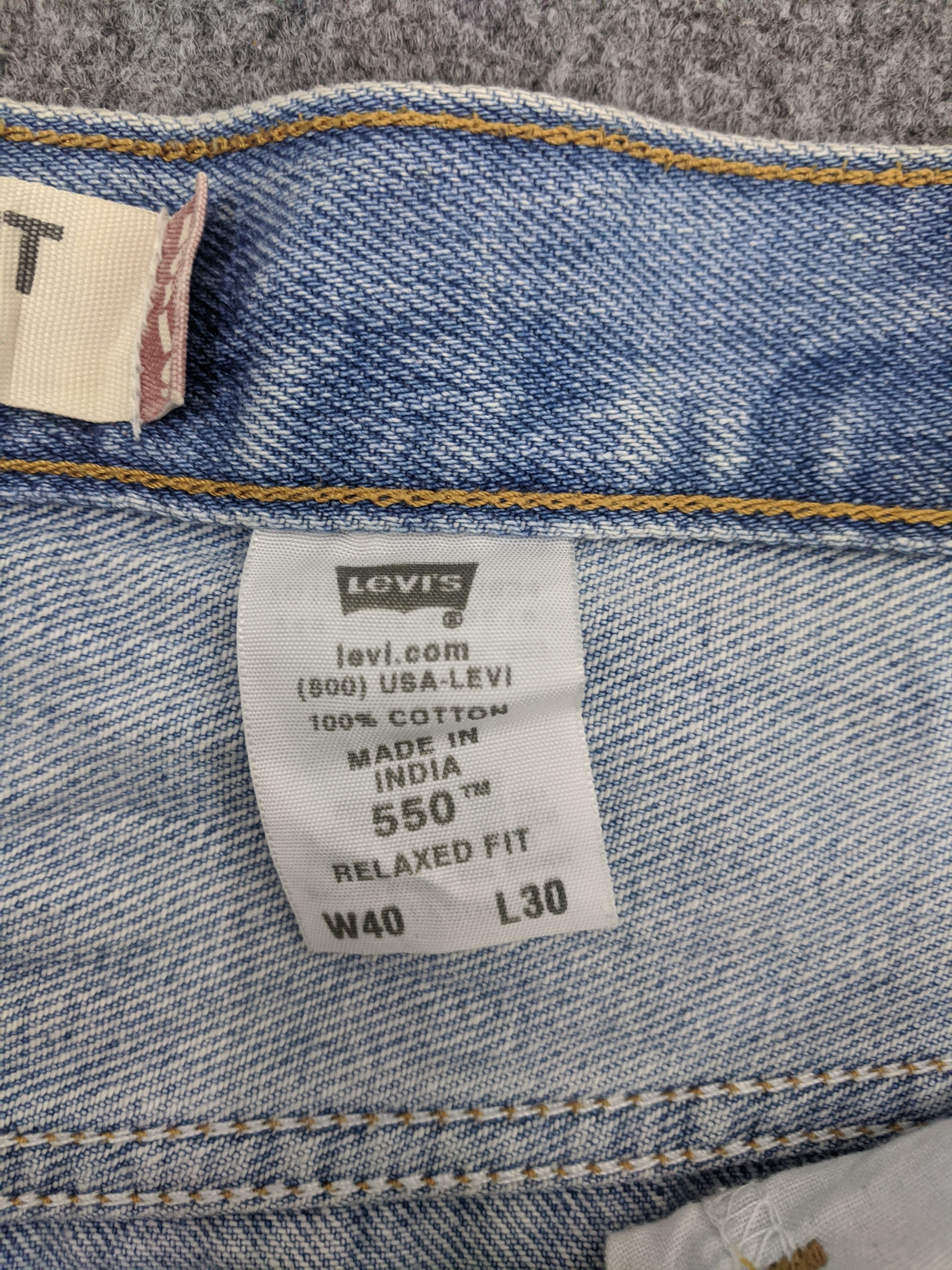 Levi's Vintage Levis 550 Light Wash Jeans DP0921 Size US 40 / EU 56 - 6 Thumbnail