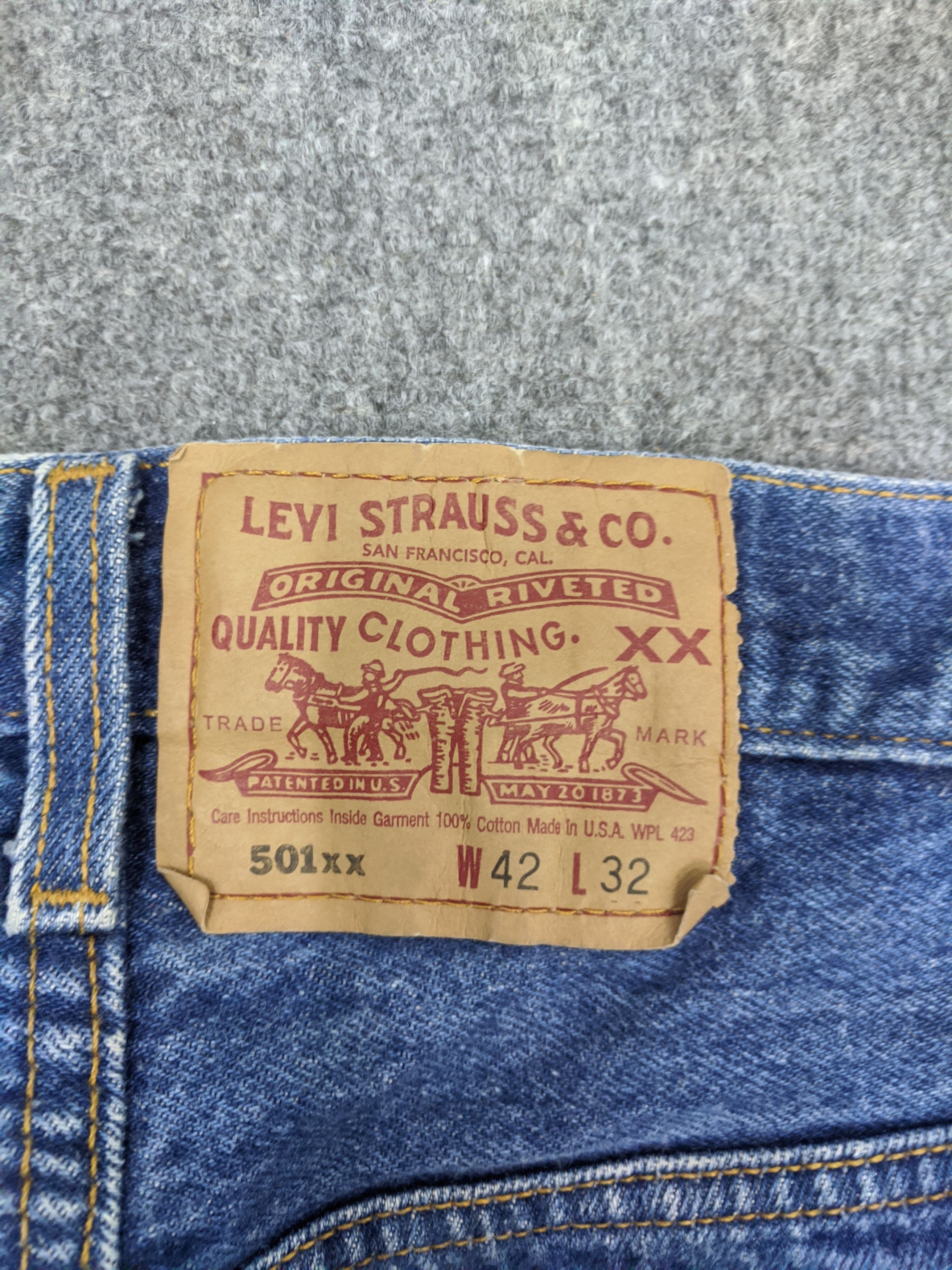 Levi's Vintage 90s Levis 501xx Jeans DP0922 Size US 40 / EU 56 - 5 Thumbnail