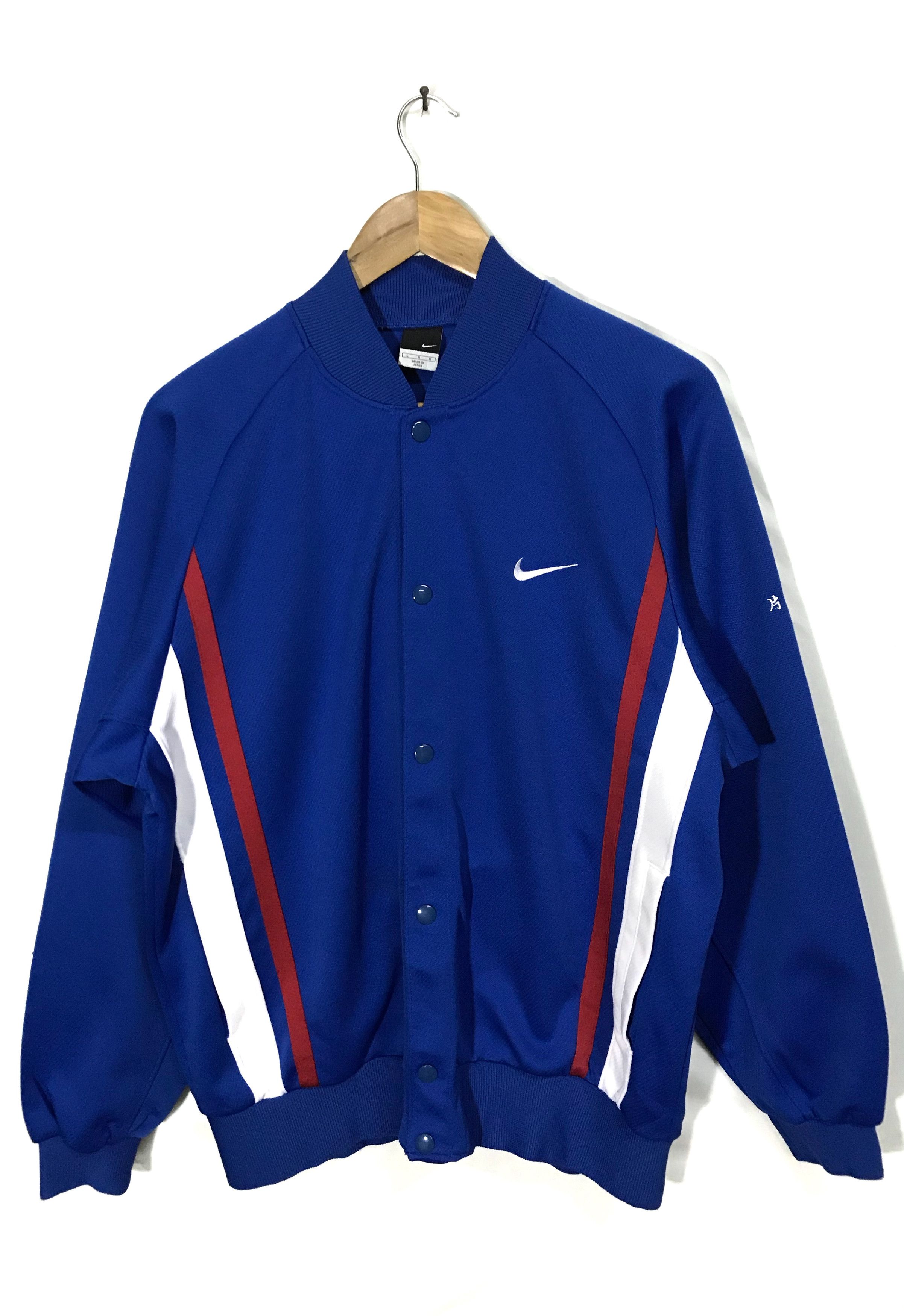 Nike Vintage Nike Button Snap Sweater Jacket Size US L / EU 52-54 / 3 - 1 Thumbnail