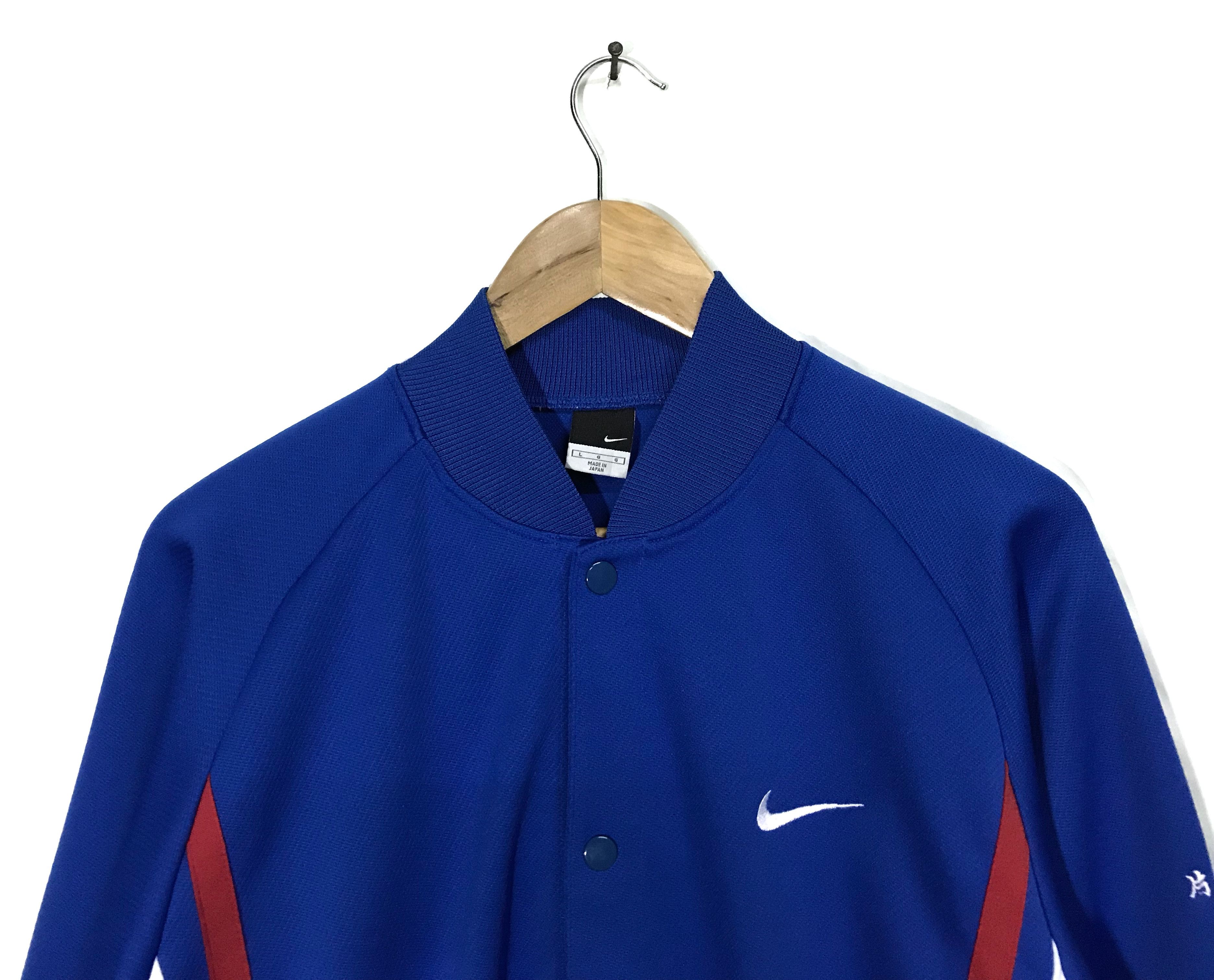 Nike Vintage Nike Button Snap Sweater Jacket Size US L / EU 52-54 / 3 - 3 Thumbnail