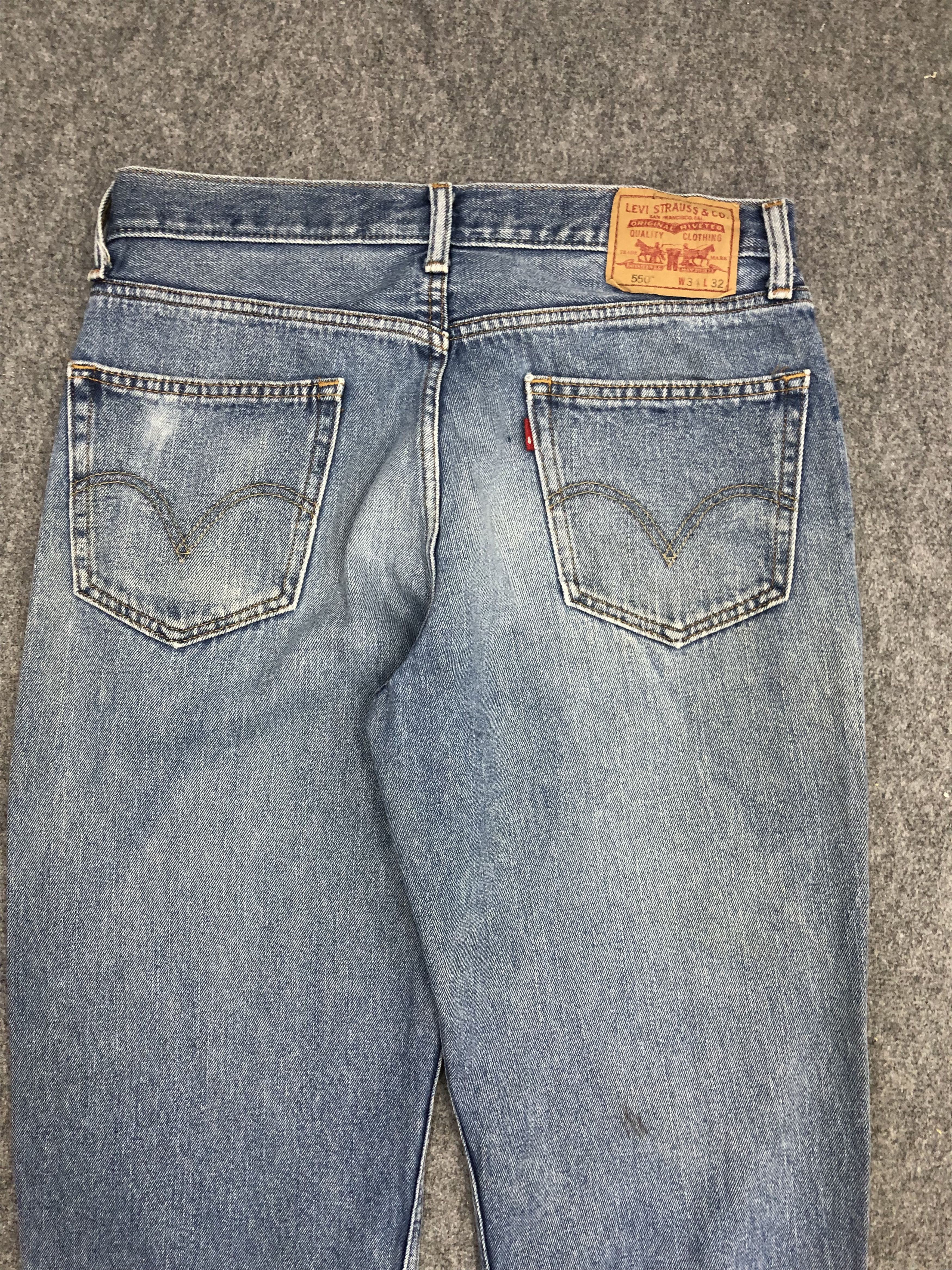 Levi's × Vintage Vintage Levis 550 Light Wash Jeans DP0944 Size US 34 / EU 50 - 4 Thumbnail