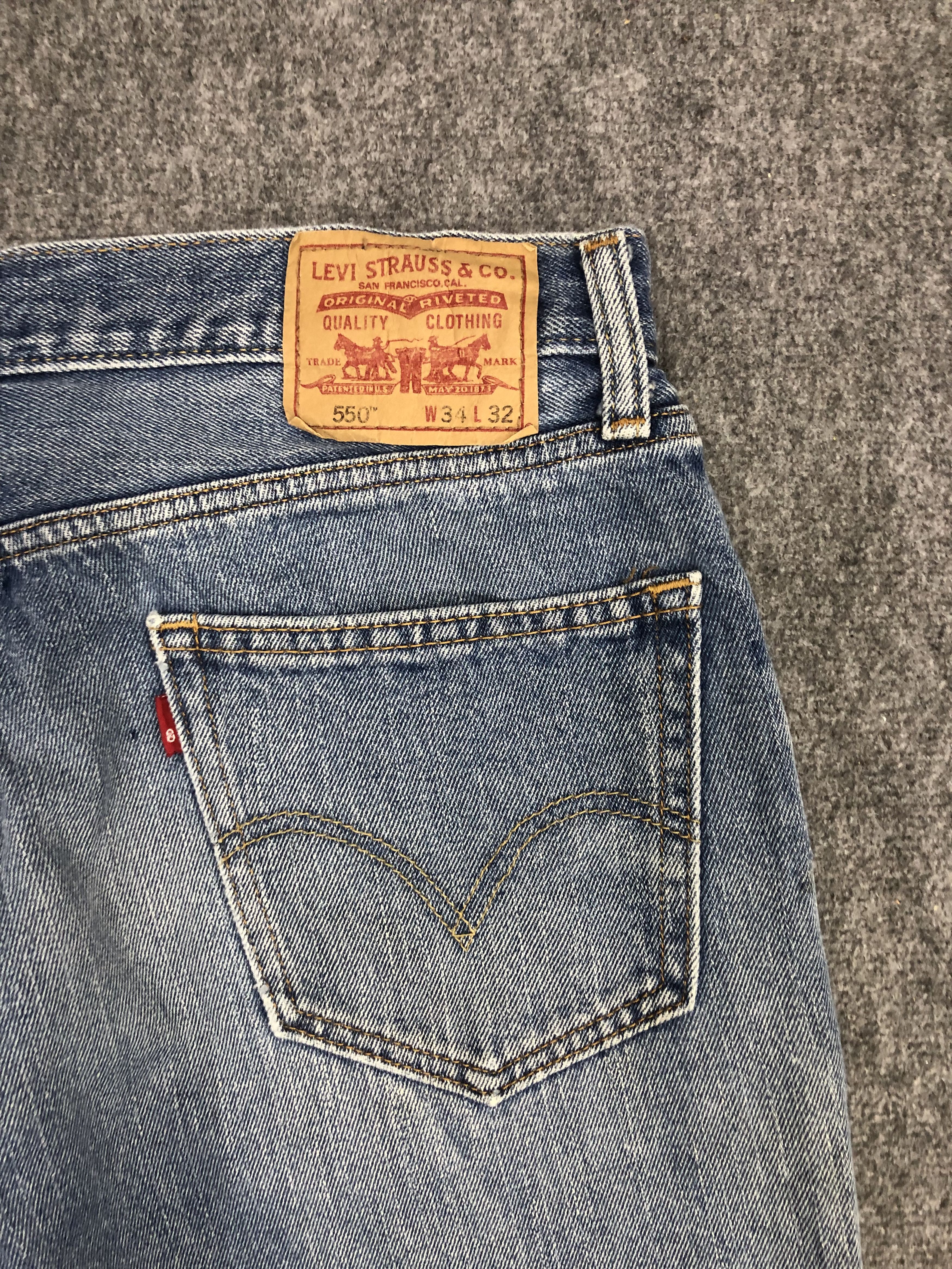 Levi's × Vintage Vintage Levis 550 Light Wash Jeans DP0944 Size US 34 / EU 50 - 8 Thumbnail