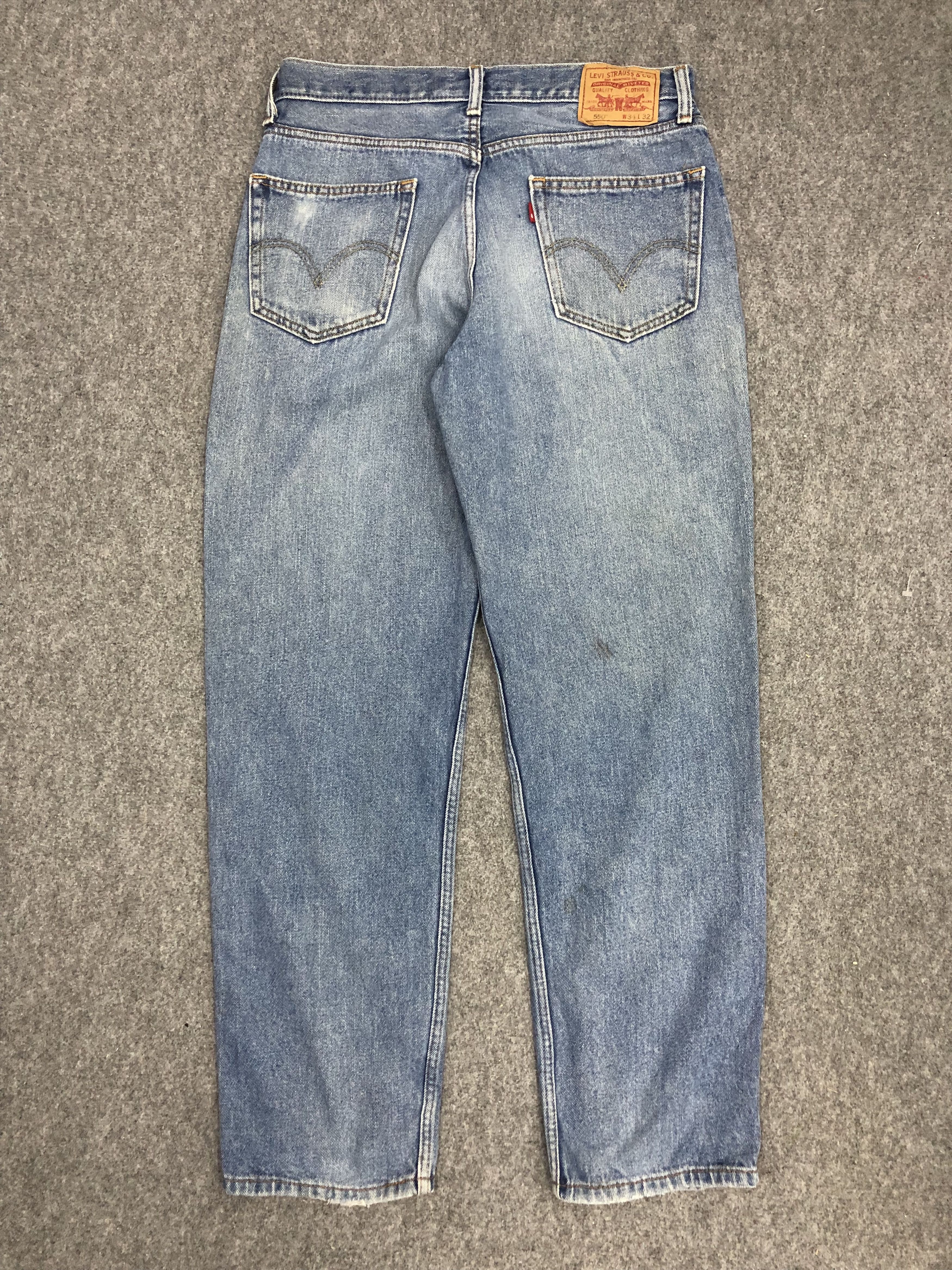 Levi's × Vintage Vintage Levis 550 Light Wash Jeans DP0944 Size US 34 / EU 50 - 3 Thumbnail