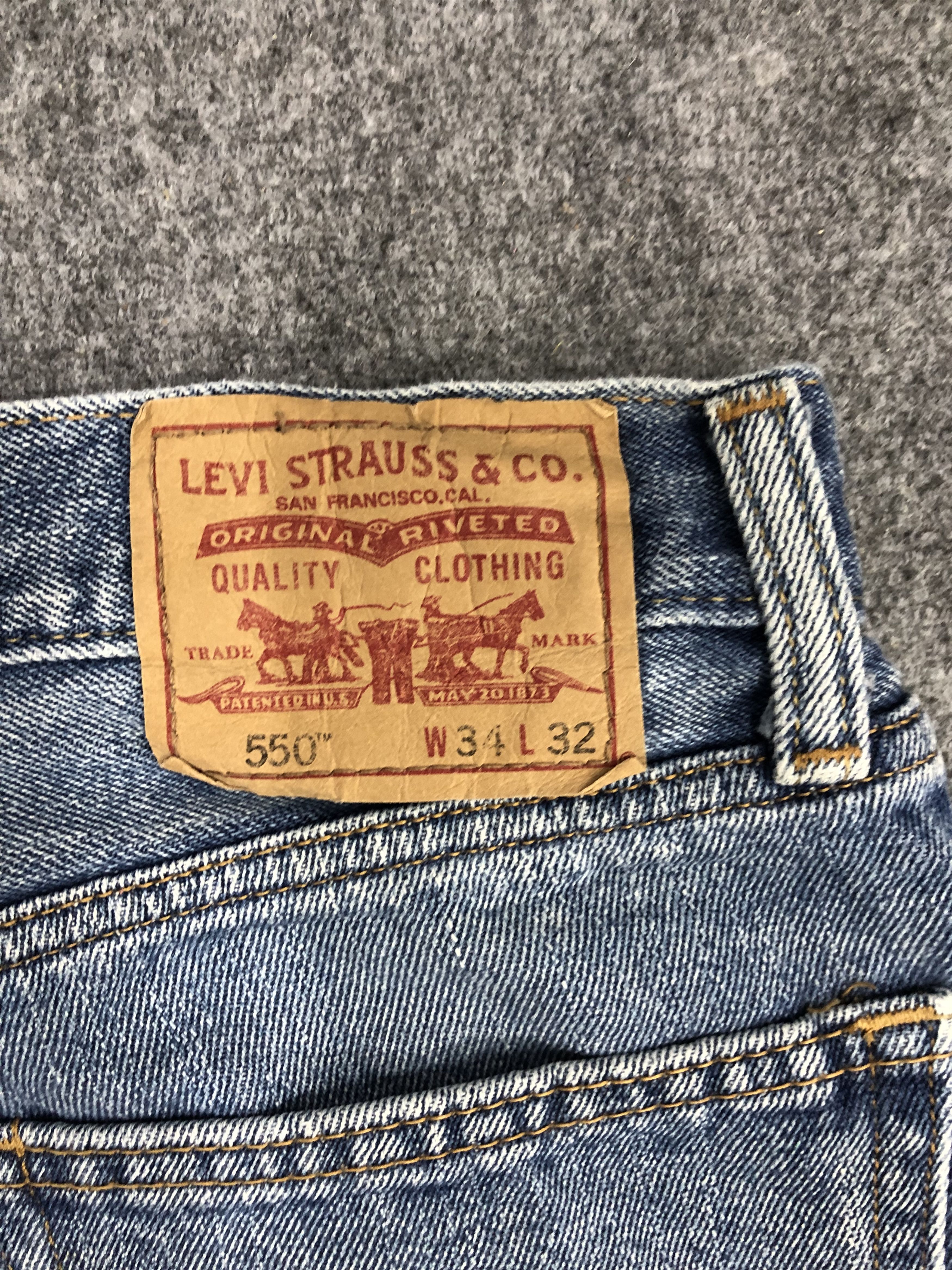 Levi's × Vintage Vintage Levis 550 Light Wash Jeans DP0944 Size US 34 / EU 50 - 5 Thumbnail