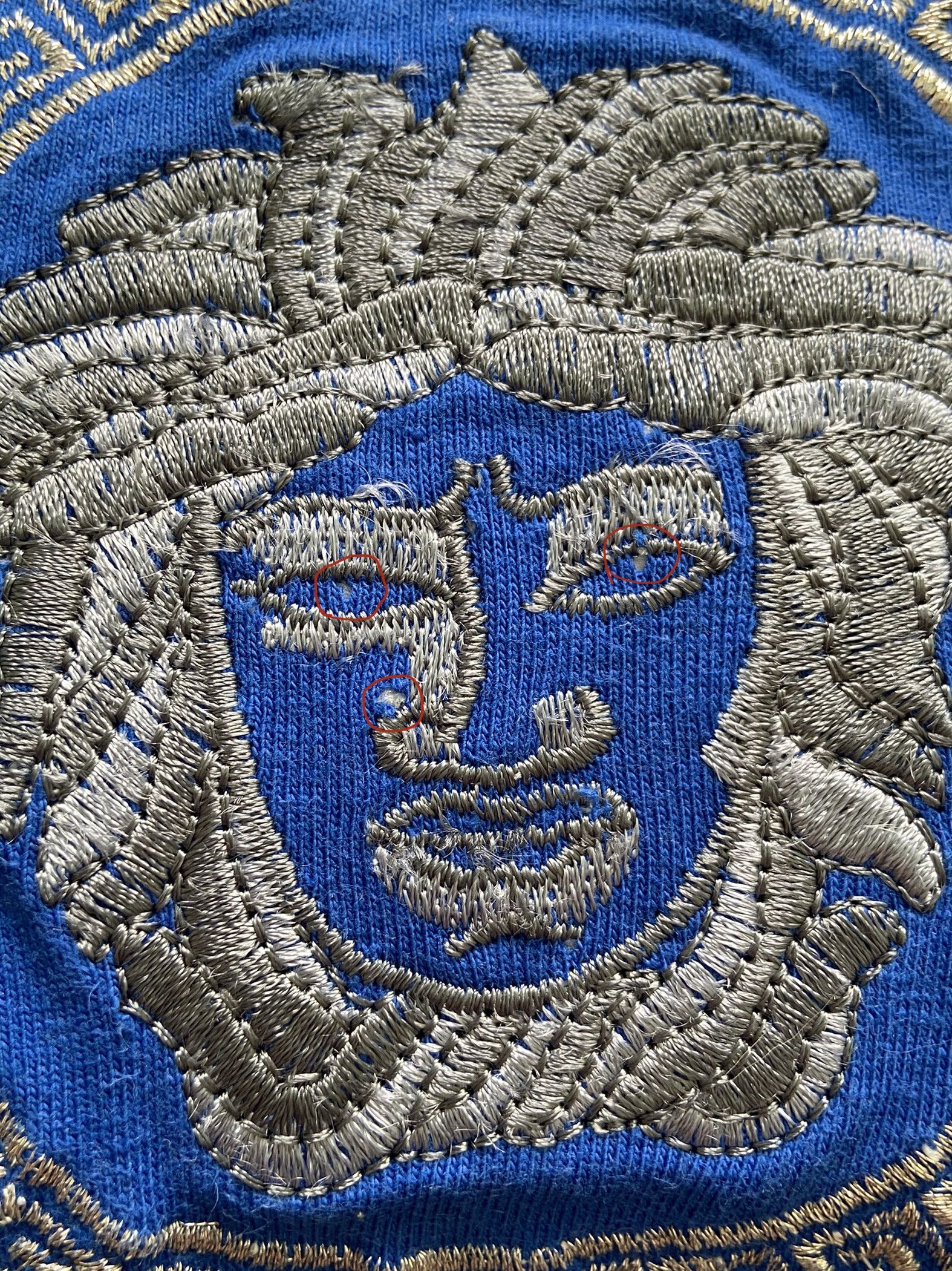 Versace Vintage Versace Jeans Couture Embroidered shinny Medusa tee Size US S / EU 44-46 / 1 - 10 Thumbnail